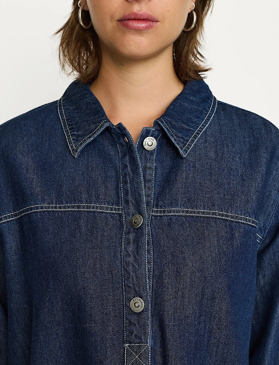 Soft Rebels - SRPortia Blouse - jeanshemden - dark blue - 5