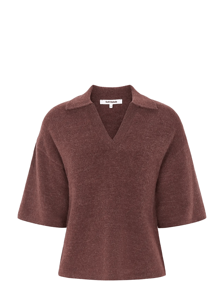 Soft Rebels - SRAllison Polo SS Knit - 387 andorra - 1