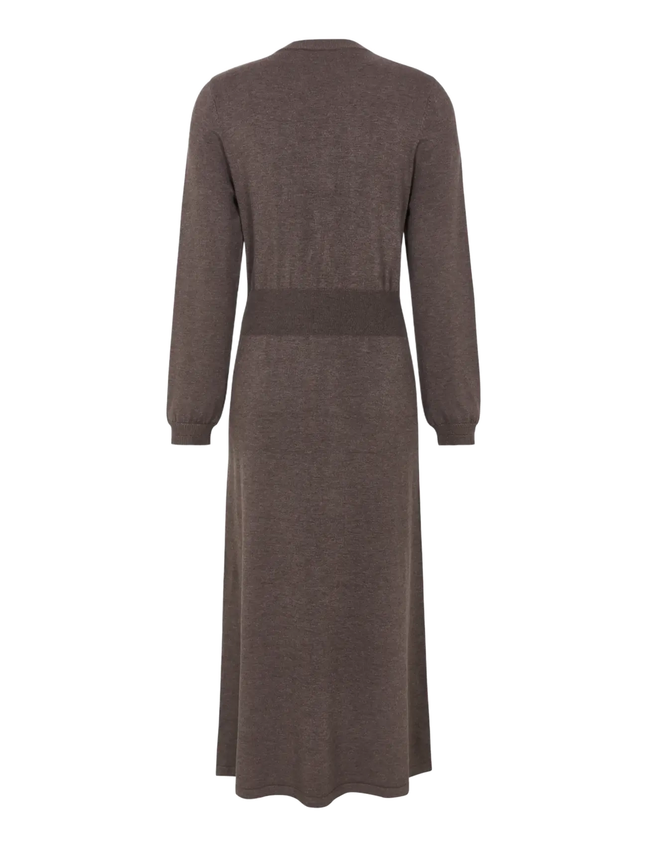 Soft Rebels - SRMarla Midi Dress Knit - stickade klänningar - coffee quartz melange - 2