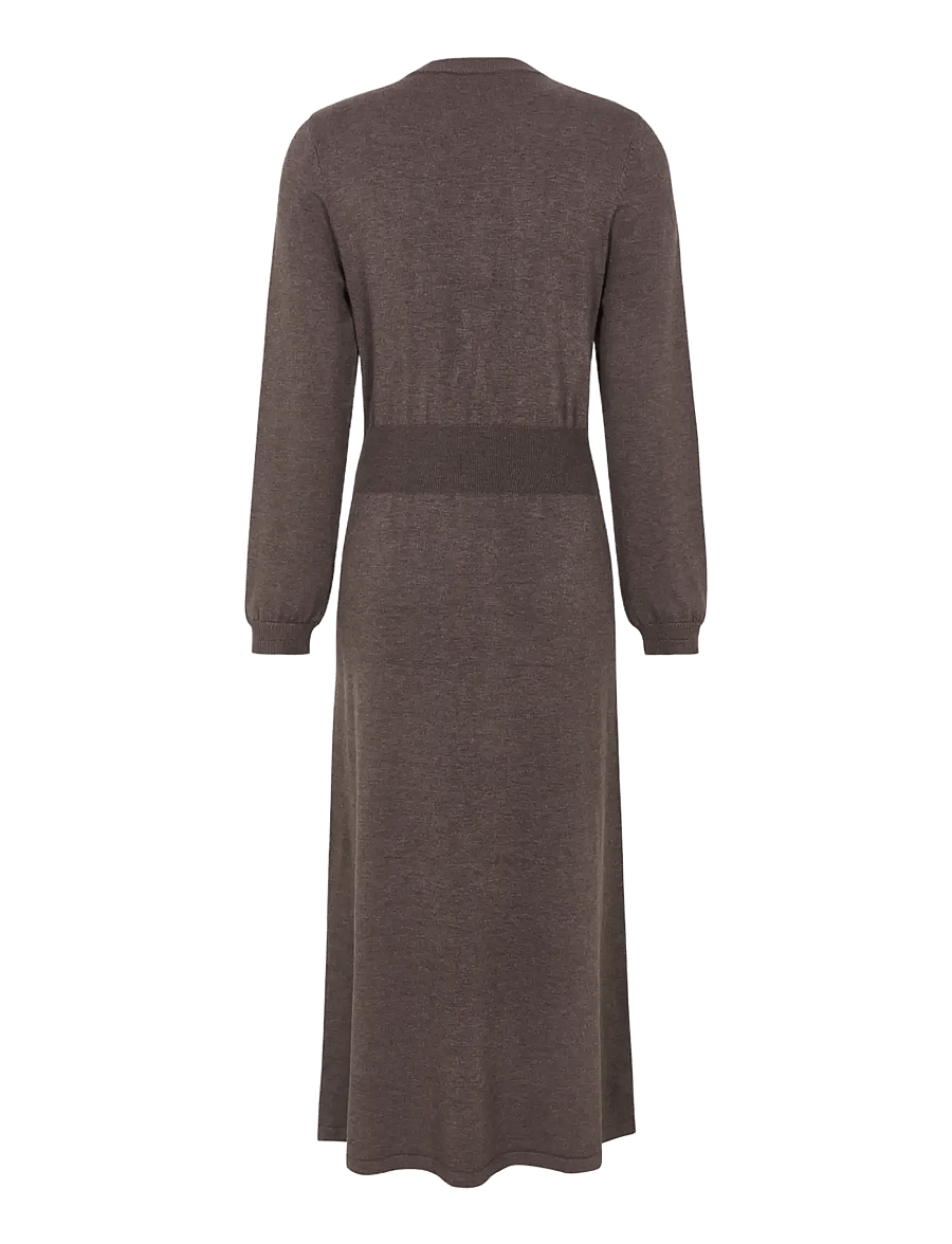 Soft Rebels - SRMarla Midi Dress Knit - strickkleider - coffee quartz melange - 2