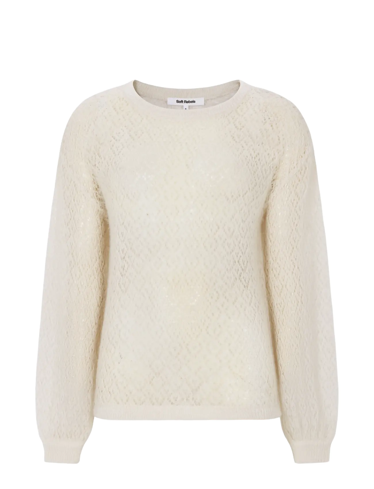Soft Rebels SRTilly Knit - Inspiration - ARCTIC WOLF / cream