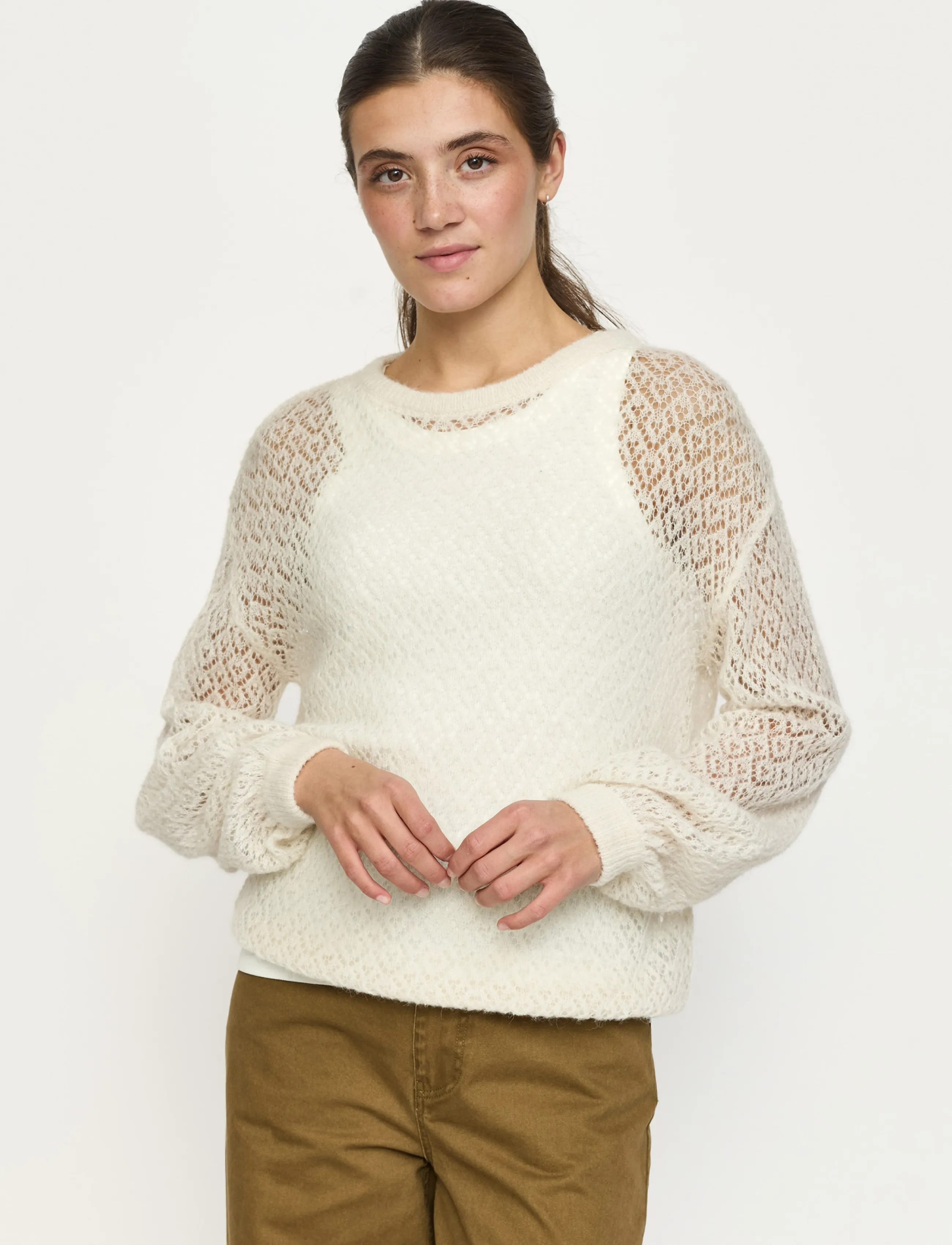 Soft Rebels Srtilly Knit, XXL, Knitwear, Creme - Jumpers, Frauen