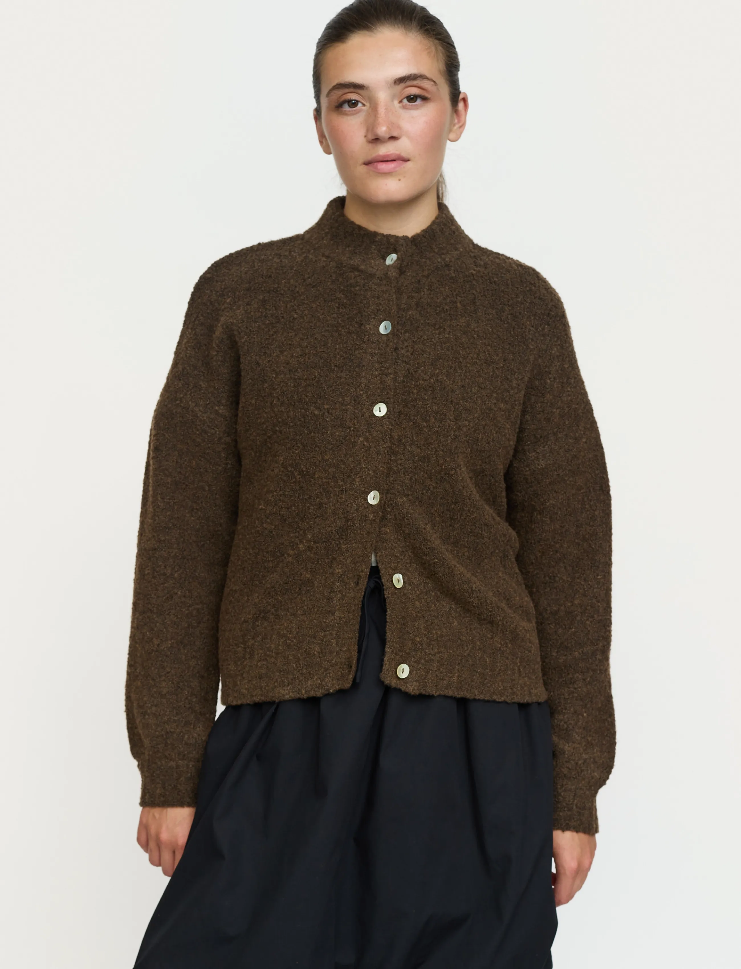 Soft Rebels Srthunder Cardigan Kint, L, Brown, Strik > Cardigans, Dame