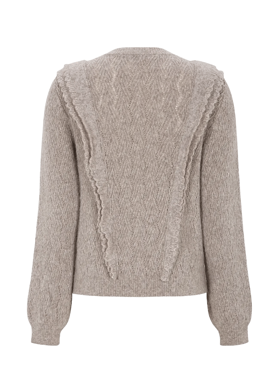 Soft Rebels - SRStory Knit - kampsunid - silver mink melange - 2