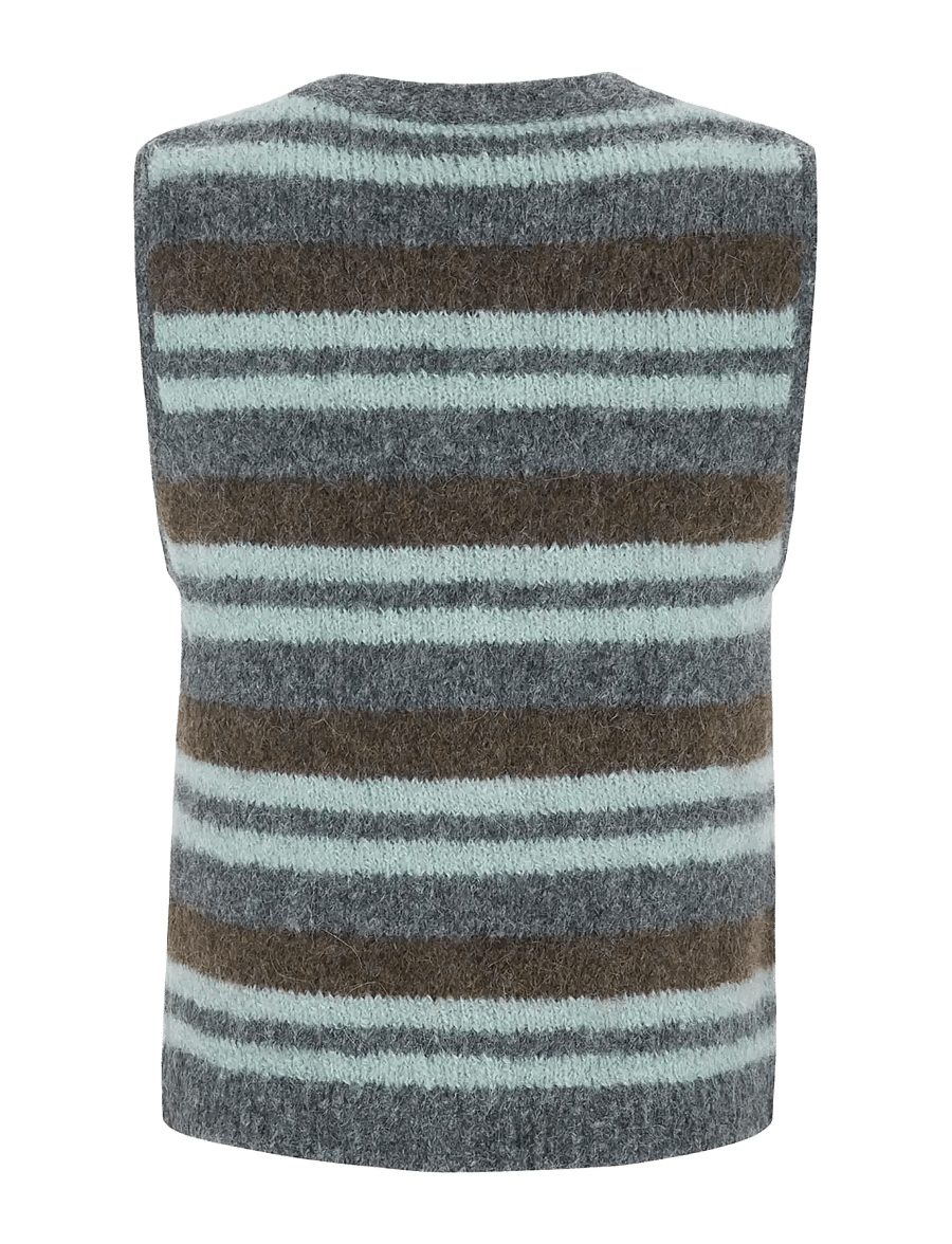 Soft Rebels - SRCamilla Vest Striped Knit - strickwesten - puritan - 2