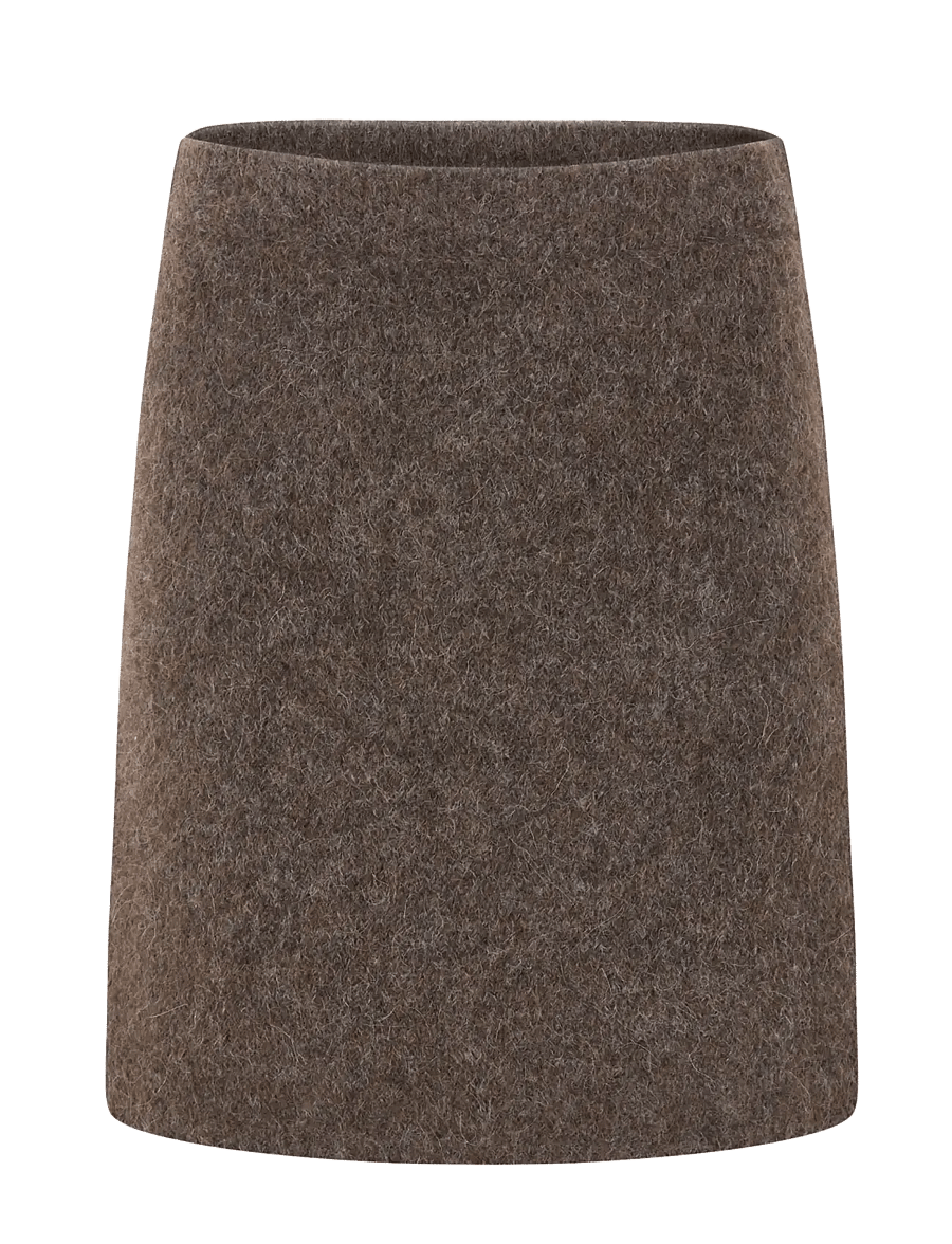 Soft Rebels - SRCamilla Skirt Knit - strickröcke - demitasse melange - 1