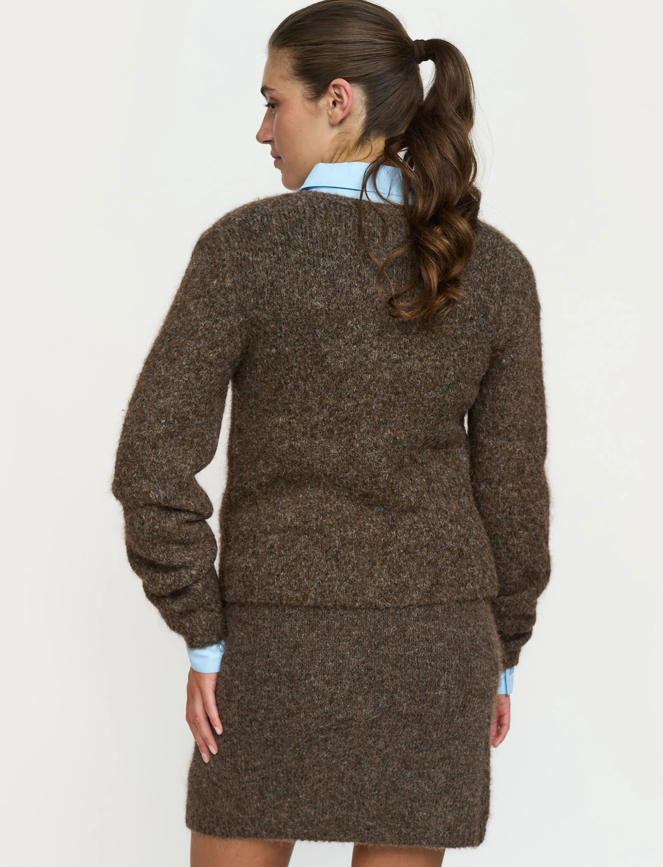 Soft Rebels - SRCamilla Cardigan Knit - kardiganid - demitasse melange - 3