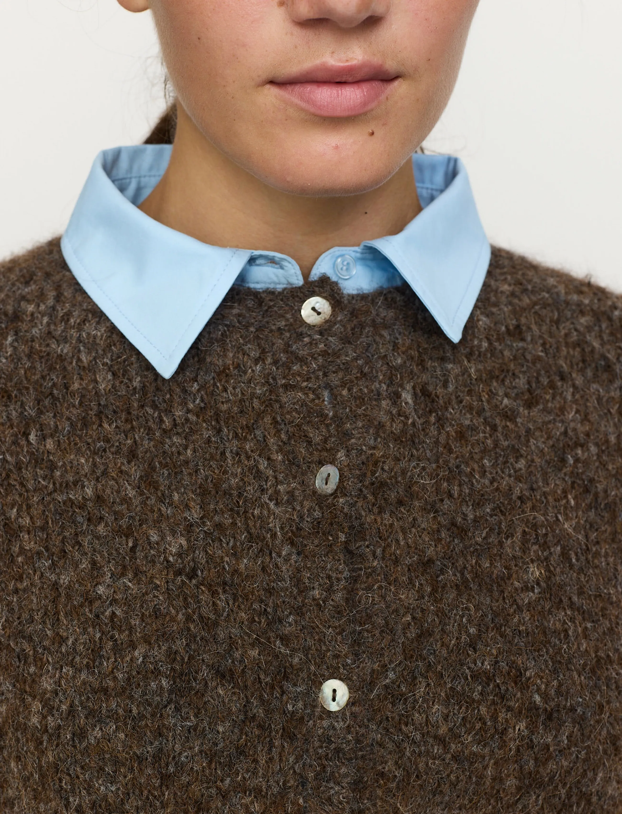 Soft Rebels - SRCamilla Cardigan Knit - kardiganid - demitasse melange - 4