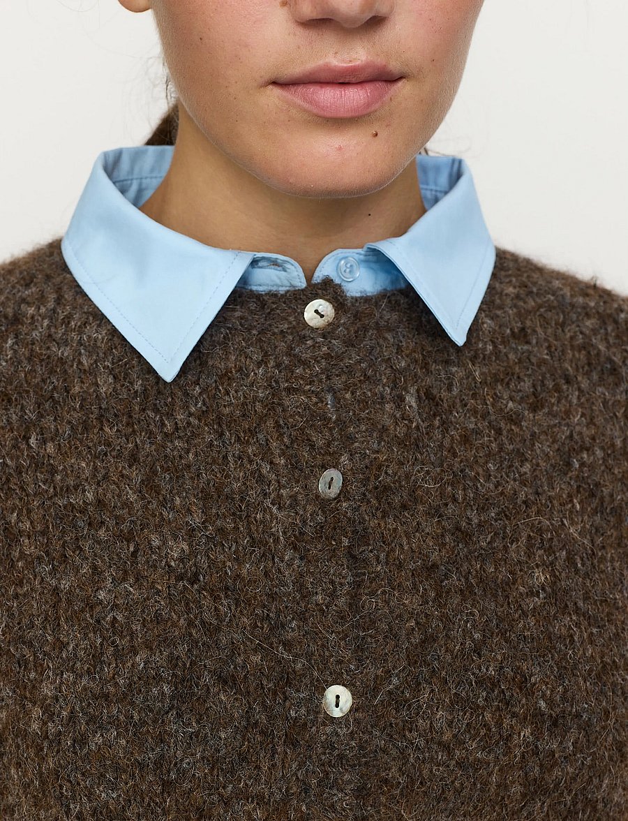 Soft Rebels - SRCamilla Cardigan Knit - kardiganid - demitasse melange - 4
