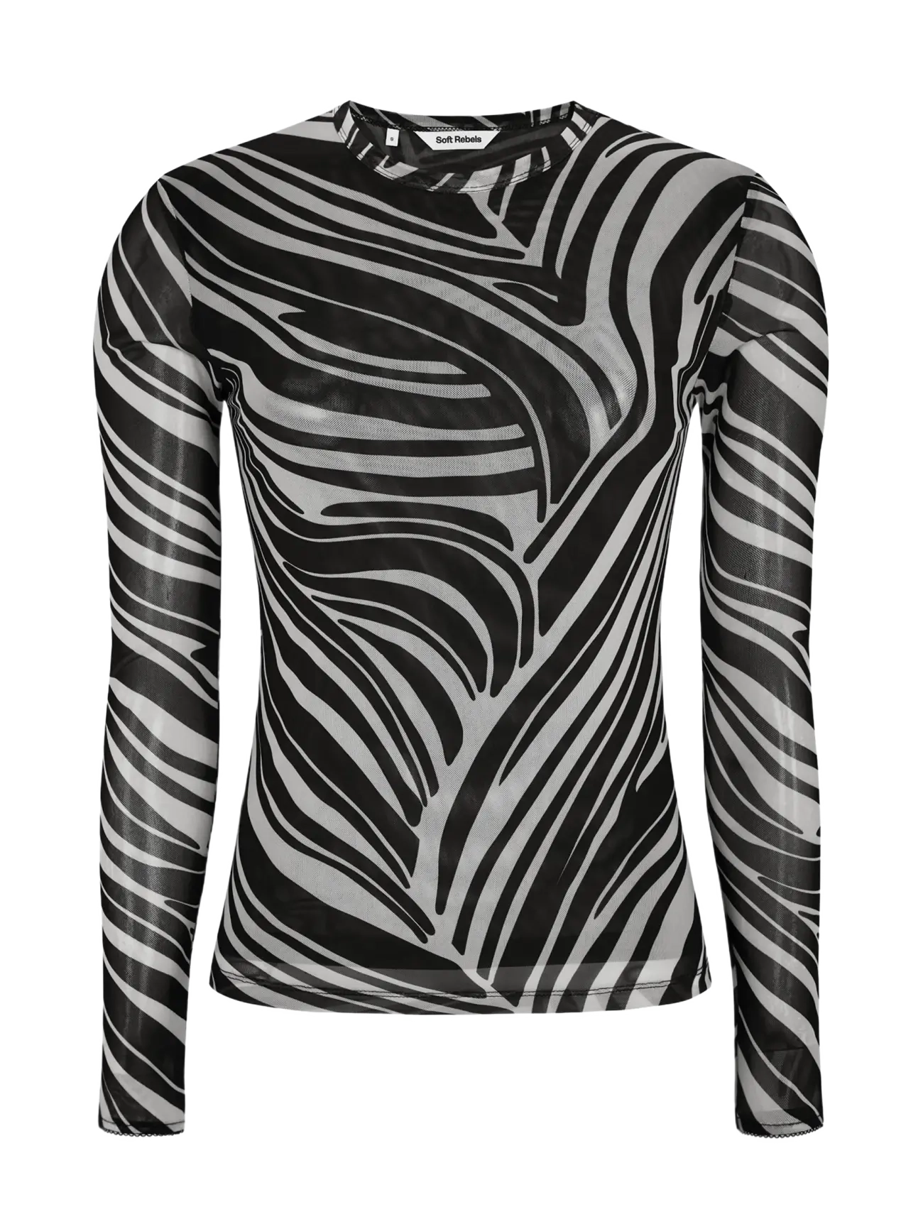 Soft Rebels - SRMaryam LS Top - langärmlige tops - zebra print - 1