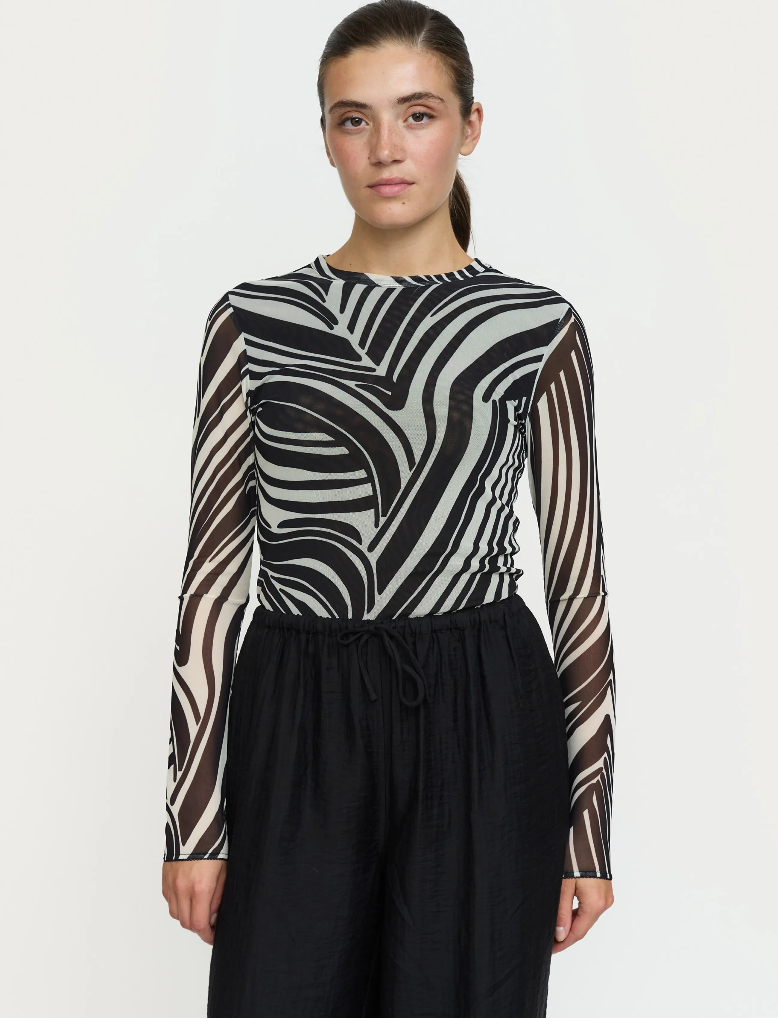 Soft Rebels SRMaryam LS Top - Langärmlige Tops - ZEBRA PRINT / multi
