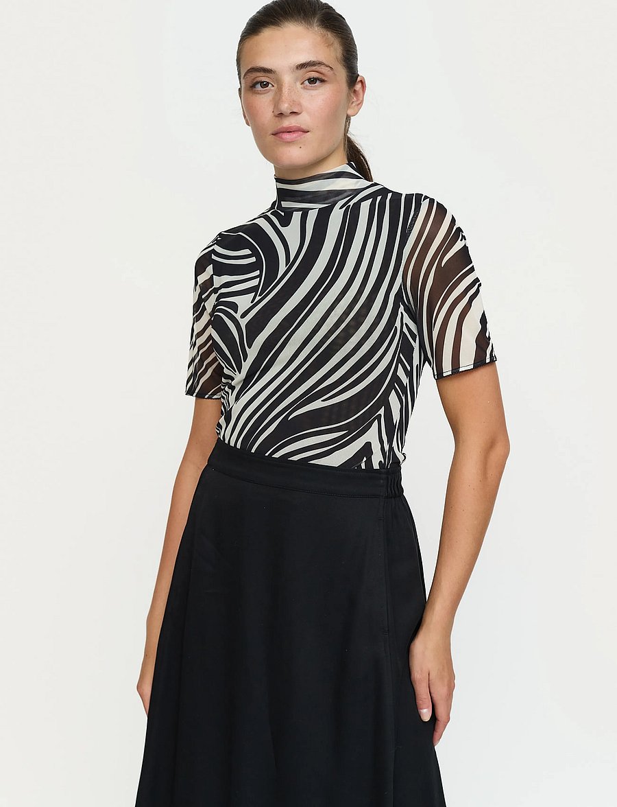 Soft Rebels - SRMaryam T-shirt - t-shirts - zebra print - 0