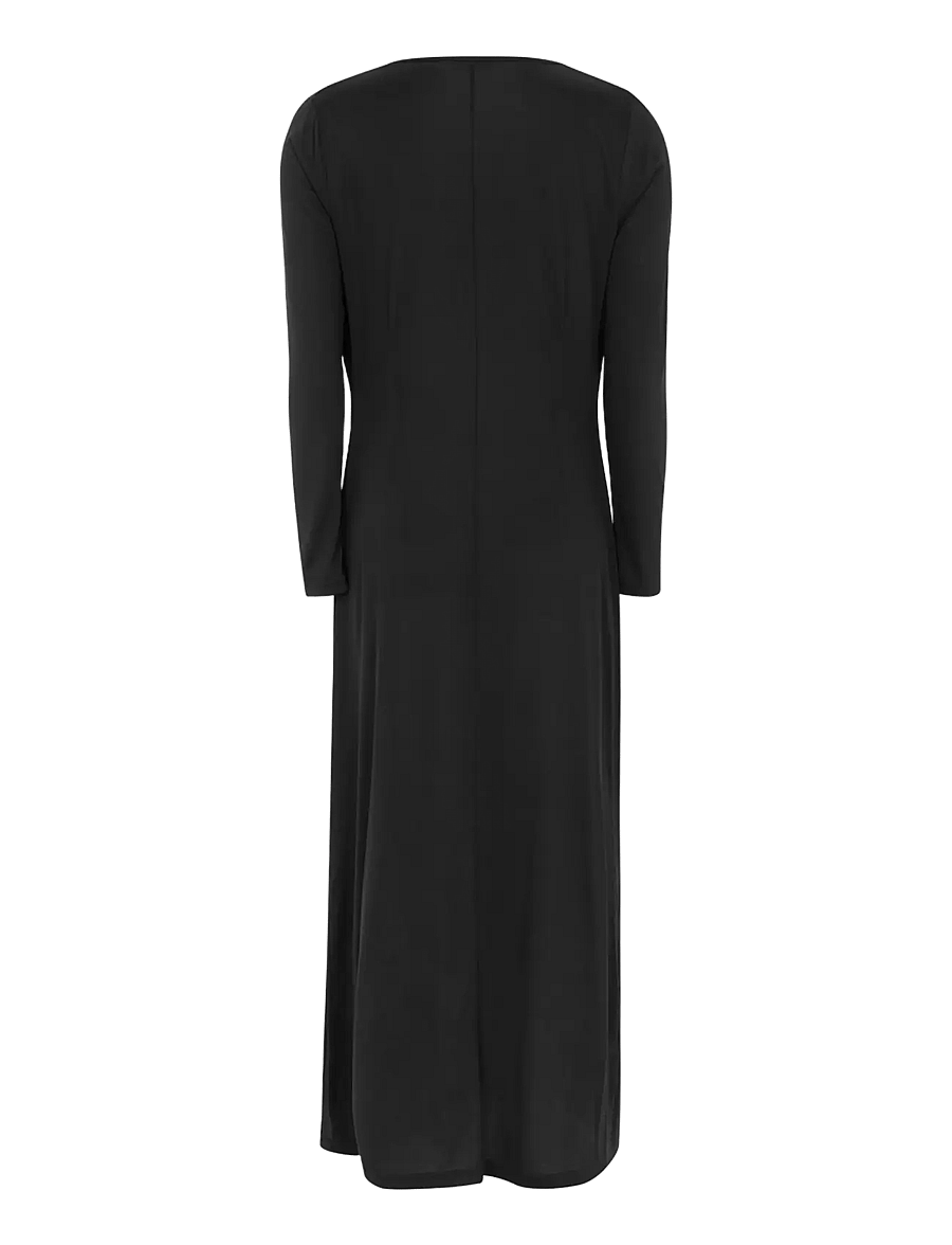 Soft Rebels - SRElla Draped LS Dress - maxi kjoler - black - 2