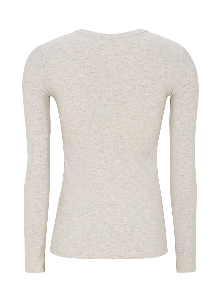 Soft Rebels - SRLavana Button LS T-shirt - langärmlige tops - arctic wolf - 2