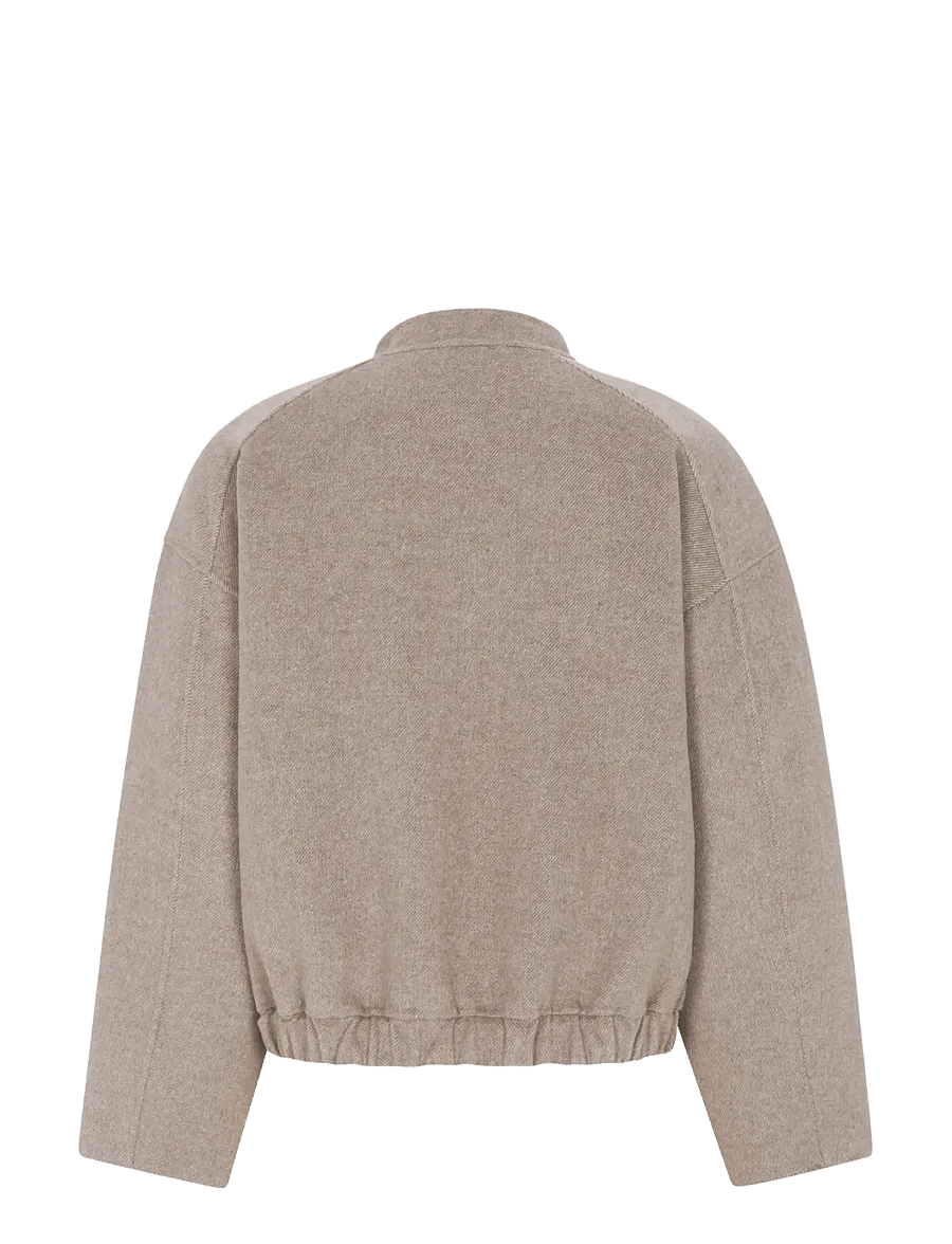 Soft Rebels - SRMallory Jacket - uldjakker - 370 silver mink - 2