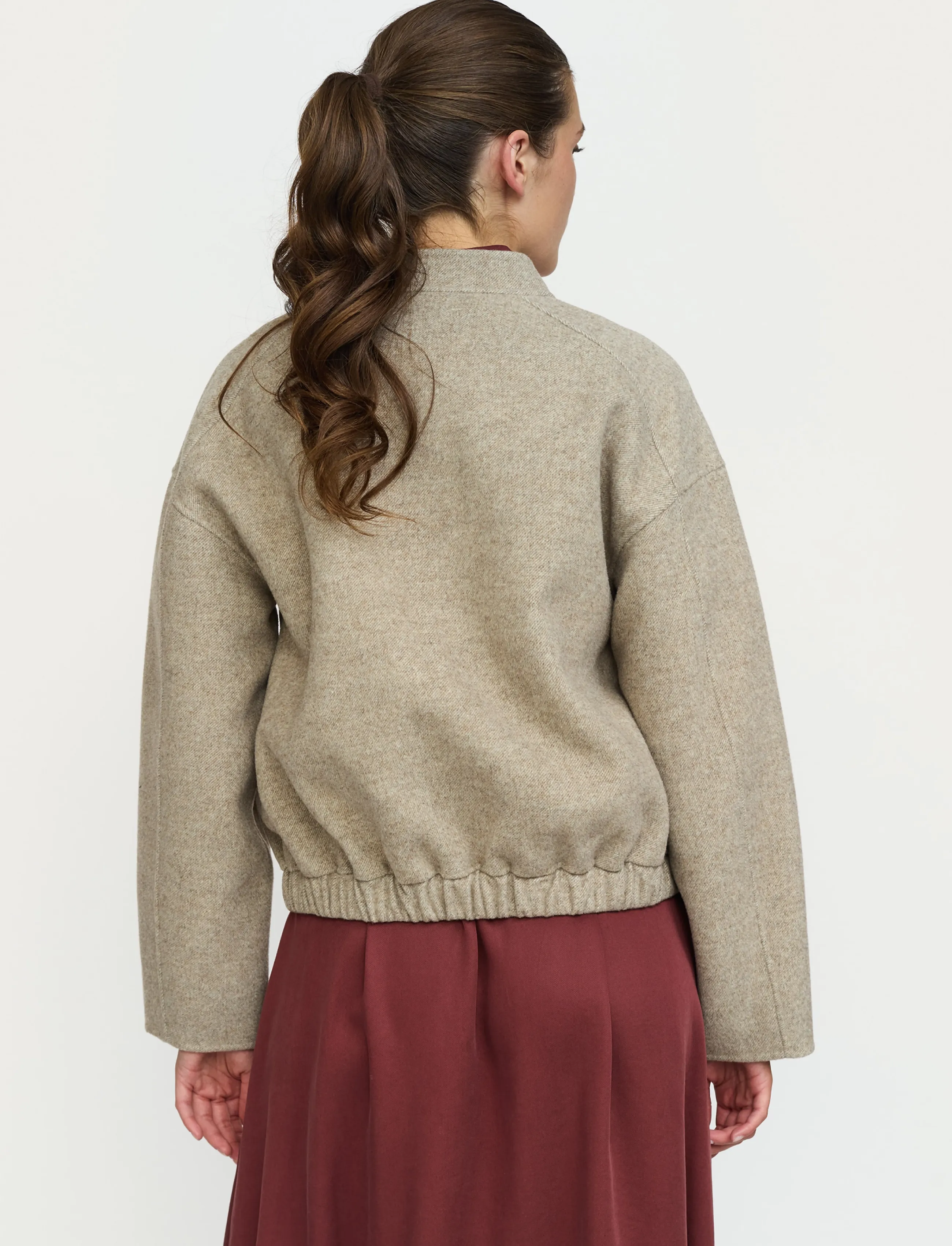 Soft Rebels - SRMallory Jacket - uldjakker - 370 silver mink - 3