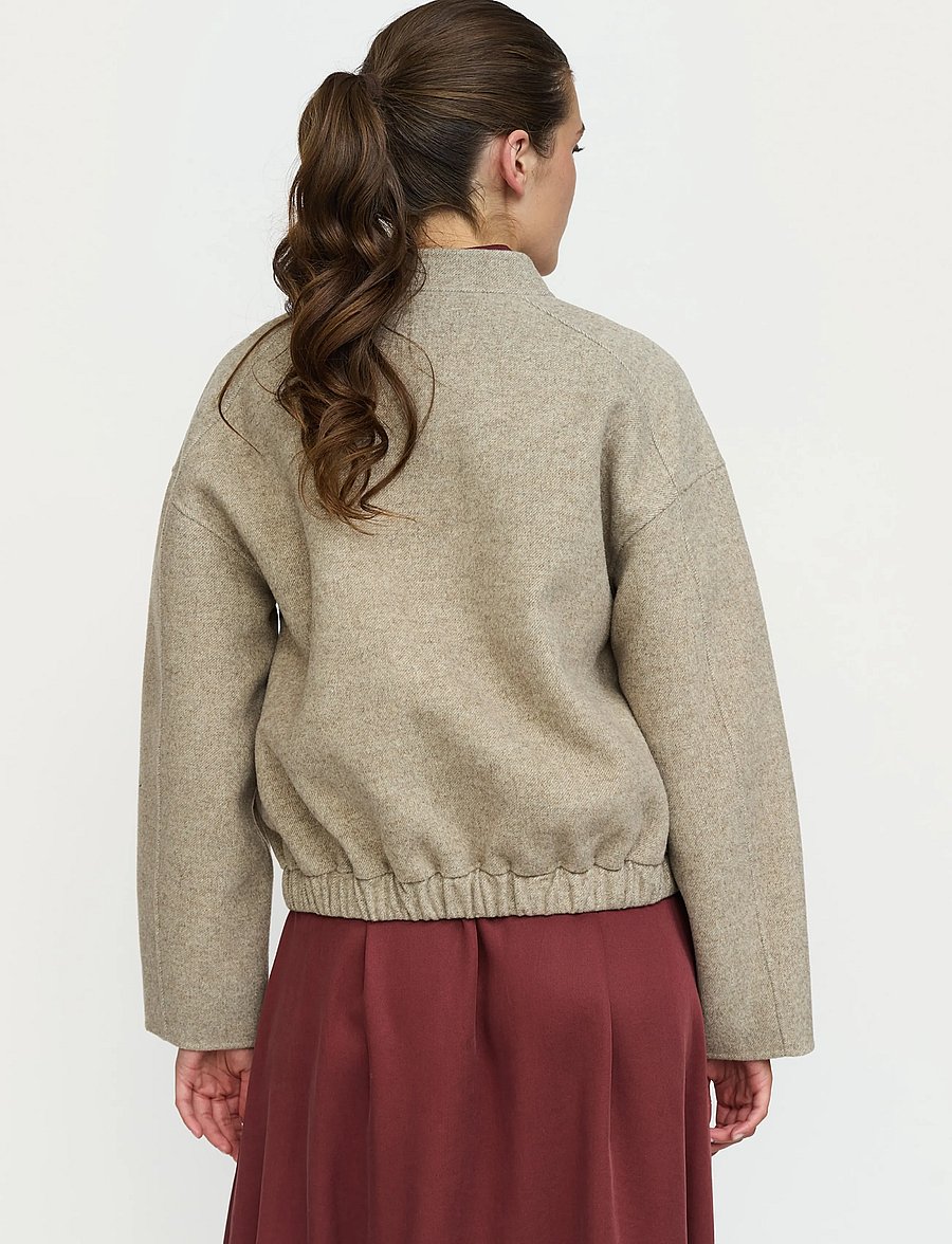 Soft Rebels - SRMallory Jacket - uldjakker - 370 silver mink - 3