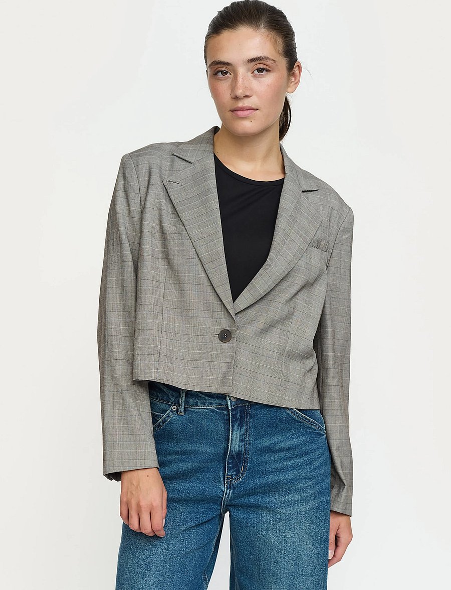 Soft Rebels - SRViviana Blazer - korte blazere - demitasse - 0