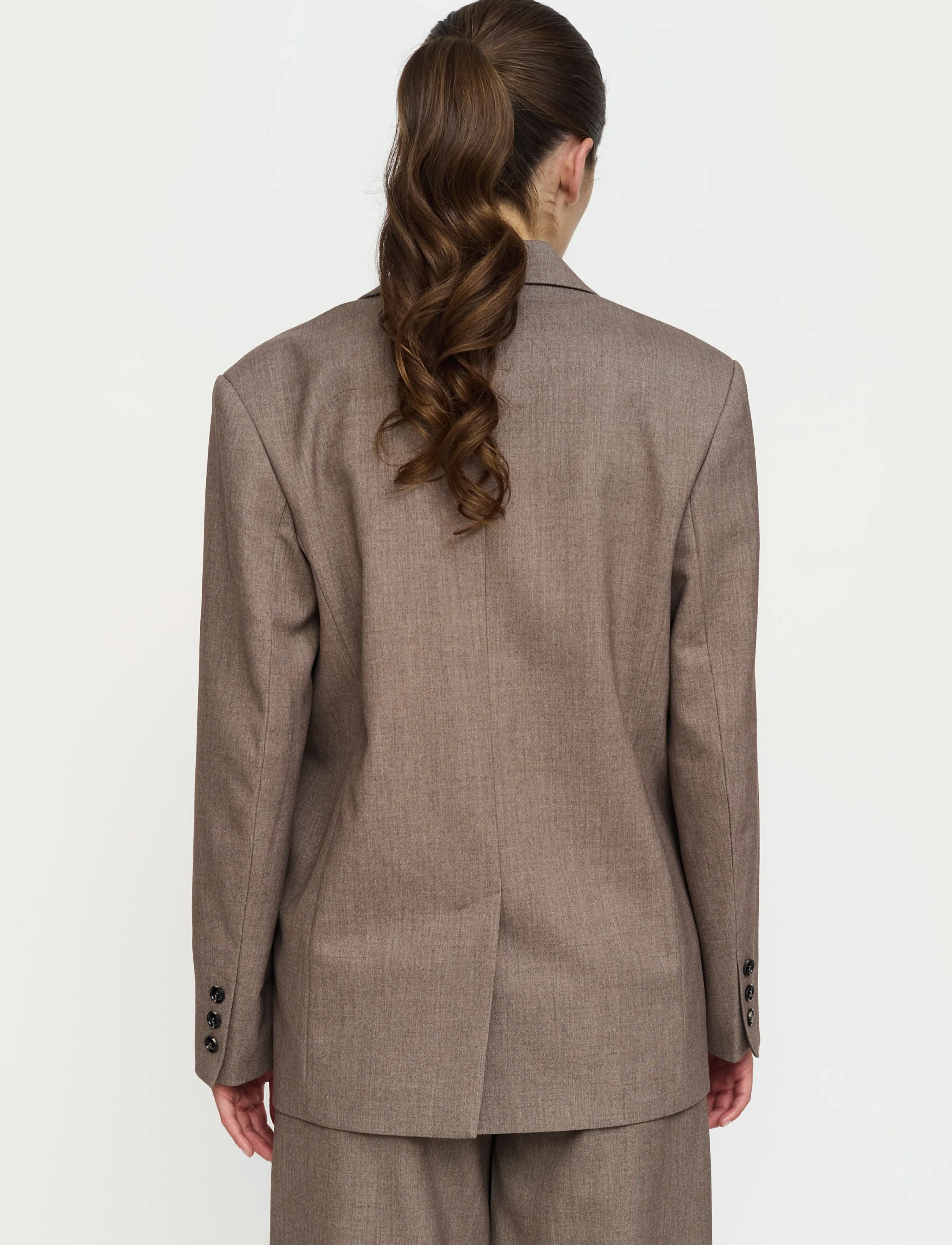 Soft Rebels - SRAubree Blazer - enkelknäppta kavajer - silver mink melange - 3