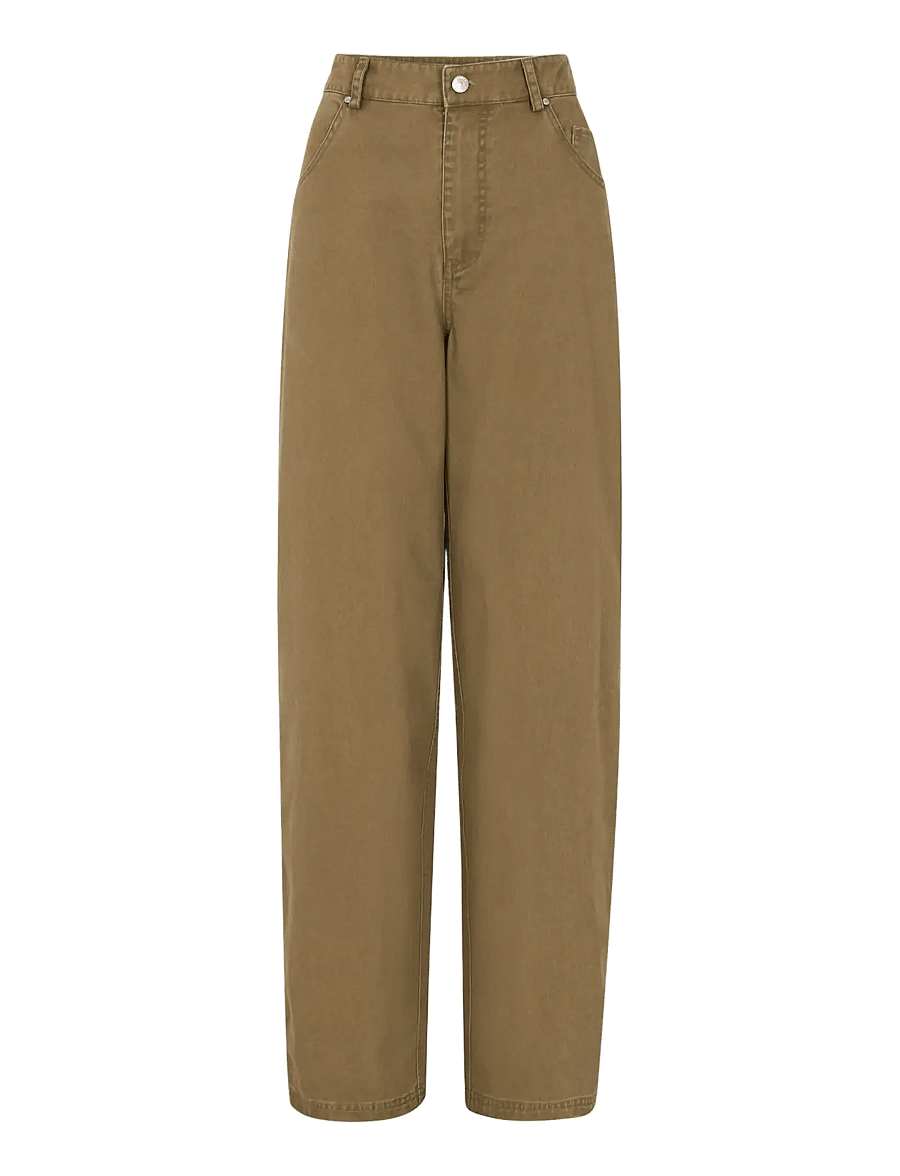 Soft Rebels - SRTrinitty Pant - bukser med brede ben - kanagaroo - 1