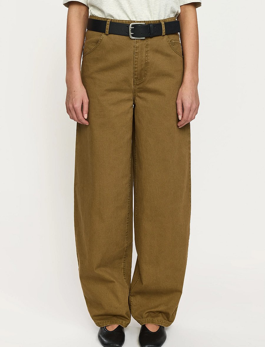 Soft Rebels - SRTrinitty Pant - bukser med brede ben - kanagaroo - 0