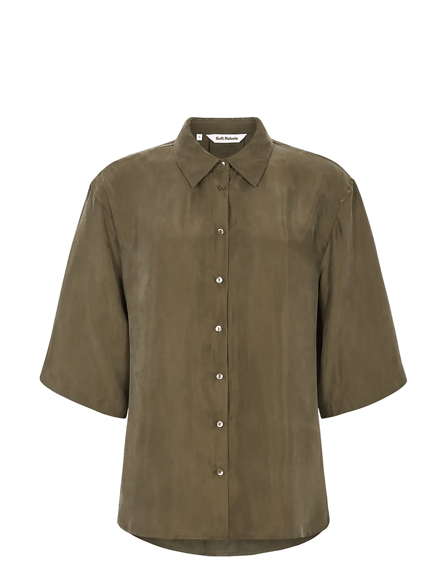 Soft Rebels - SRFrances Shirt - short-sleeved shirts - kanagaroo - 1