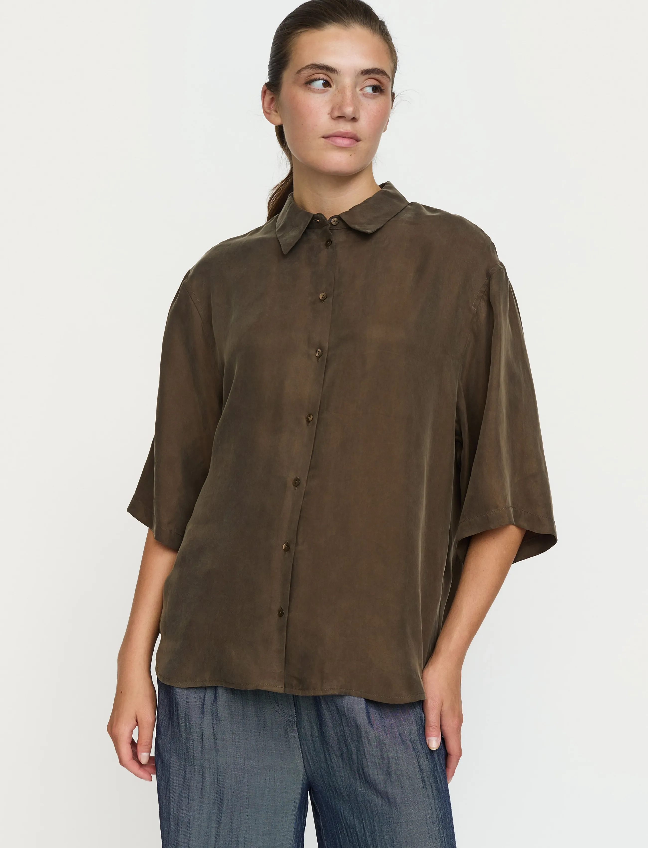 Soft Rebels SRFrances Shirt - Shirts - KANAGAROO / khaki/green