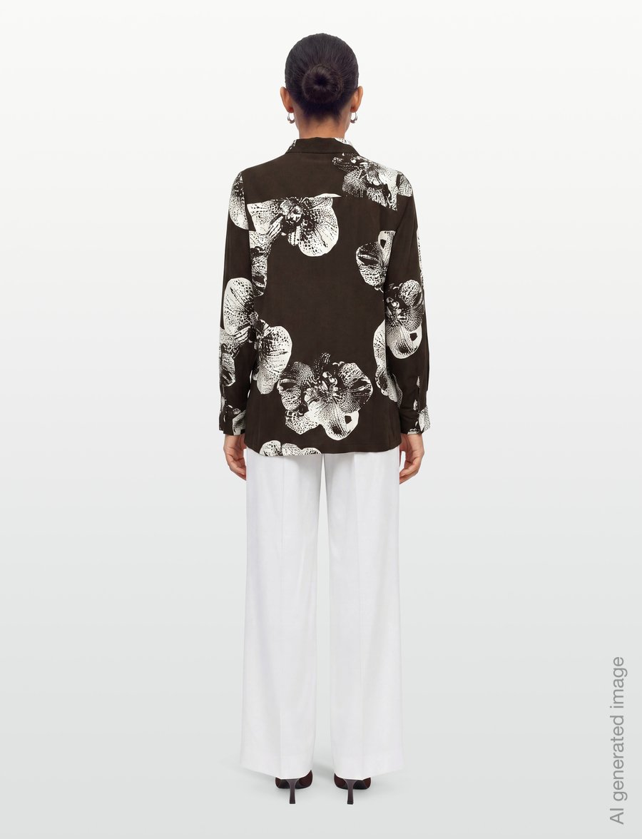 Soft Rebels - SROrchidy Shirt - pikkade varrukatega särgid - 393 orchid flower print - 4