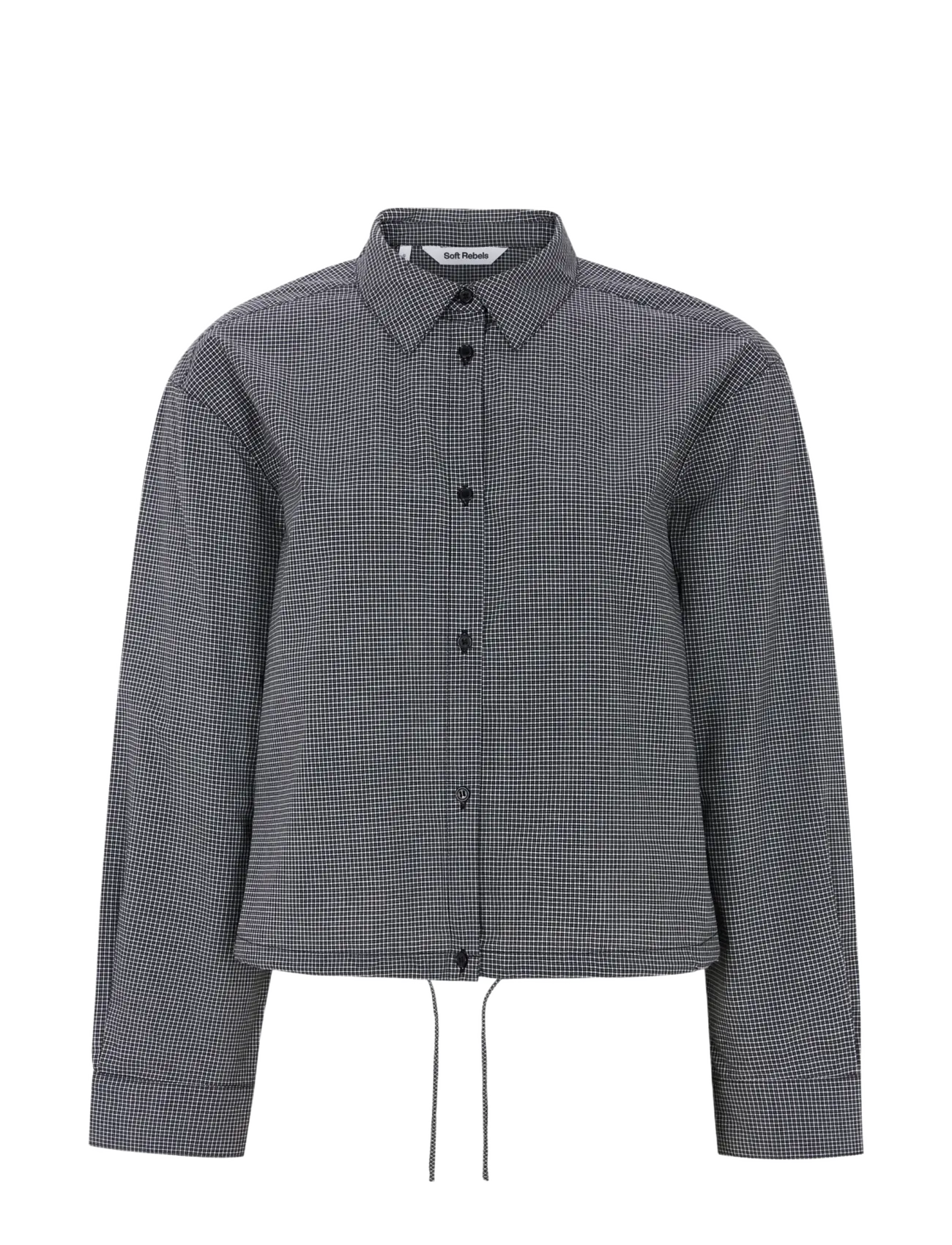 Soft Rebels - SRLogan Shirt - long-sleeved shirts - black - 1