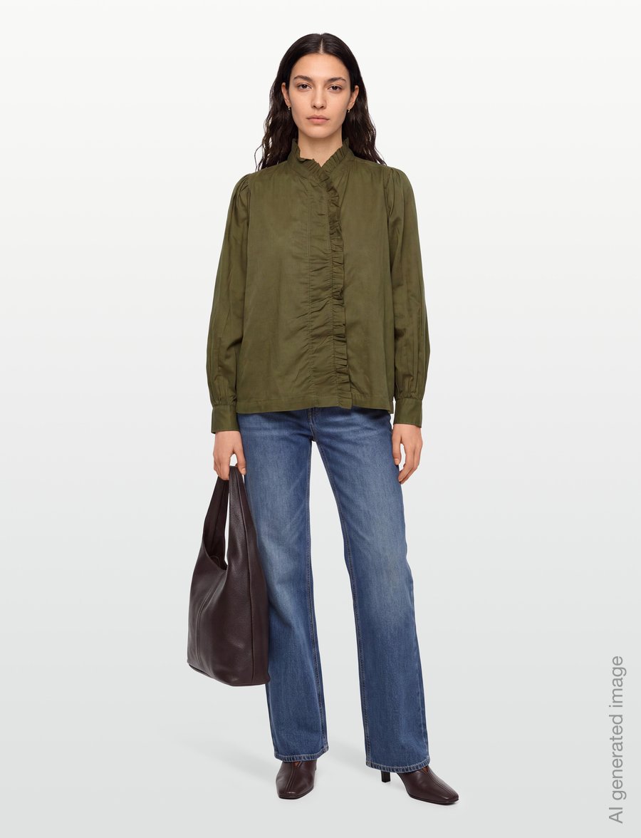 Soft Rebels - SRSunny Shirt - pikkade varrukatega särgid - 384 kangaroo - 0