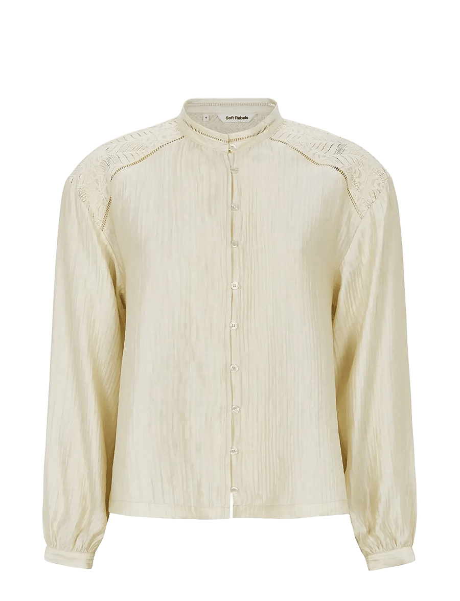Soft Rebels - SRJuliette Shirt - langærmede skjorter - arctic wolf - 1