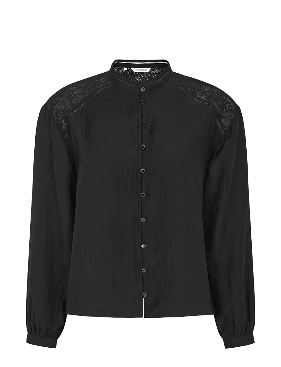 Soft Rebels - SRJuliette Shirt - långärmade skjortor - black - 1