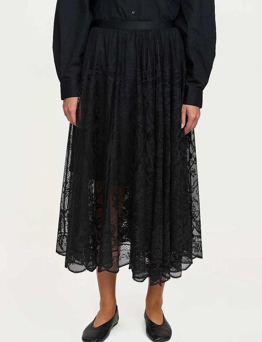 Soft Rebels - SRZarian Skirt - maxi nederdele - black - 0