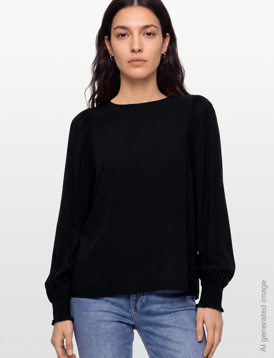 Soft Rebels - SRMaia Blouse - pikkade varrukatega pluusid - 001 black - 3