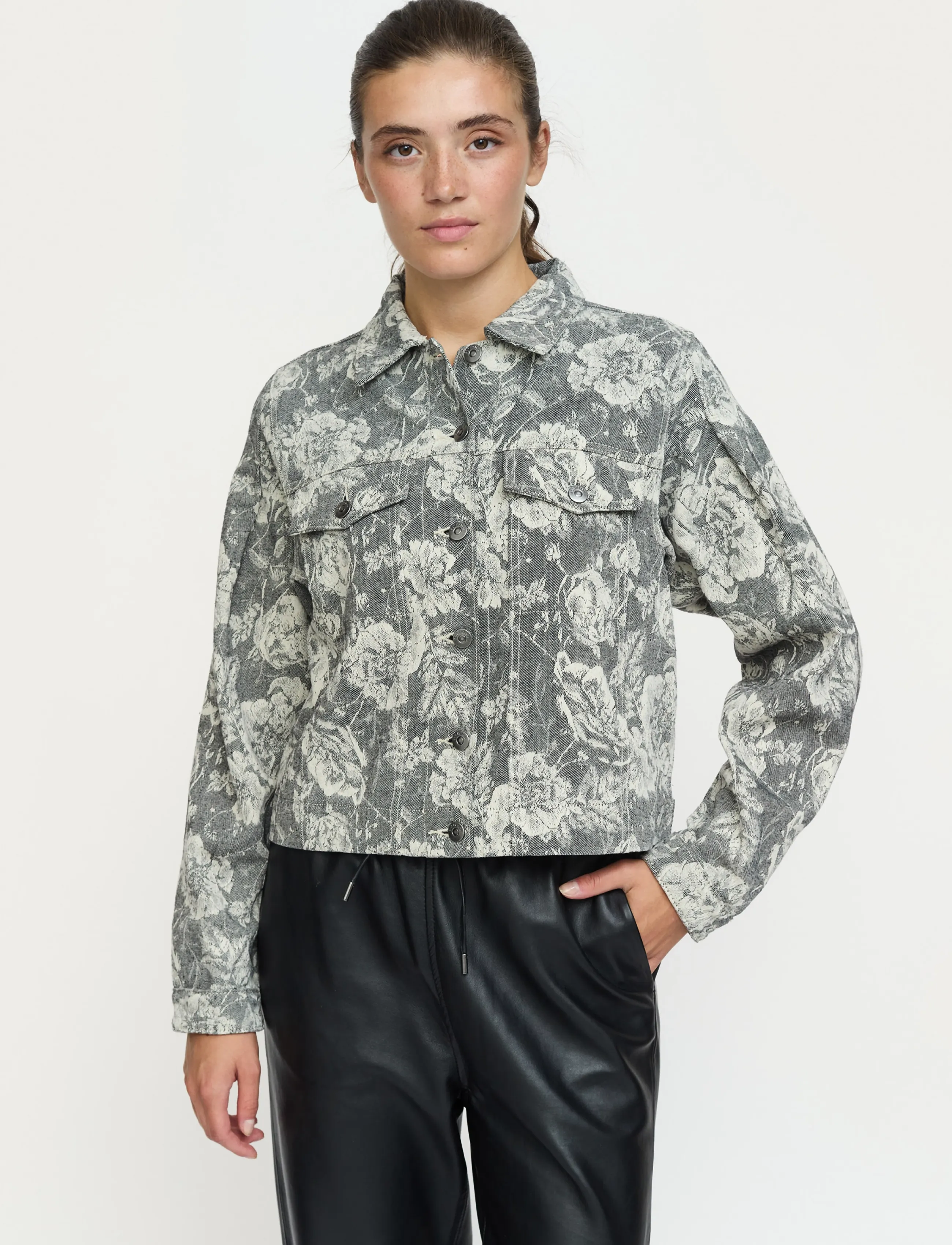 Soft Rebels Srlilith Jacket, XL, Jackets, Grau - Denim, Frauen