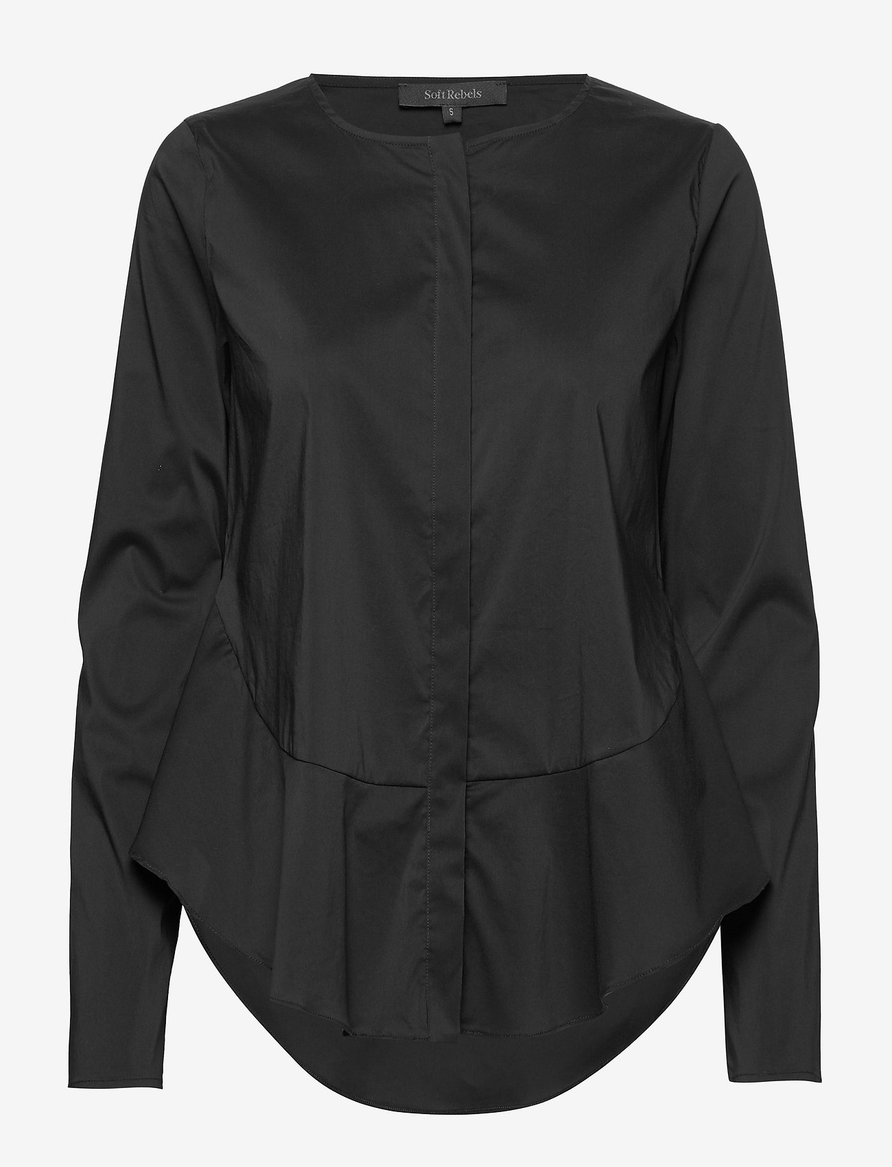 Soft Rebels - SRAimee Shirt - long-sleeved blouses - black - 0
