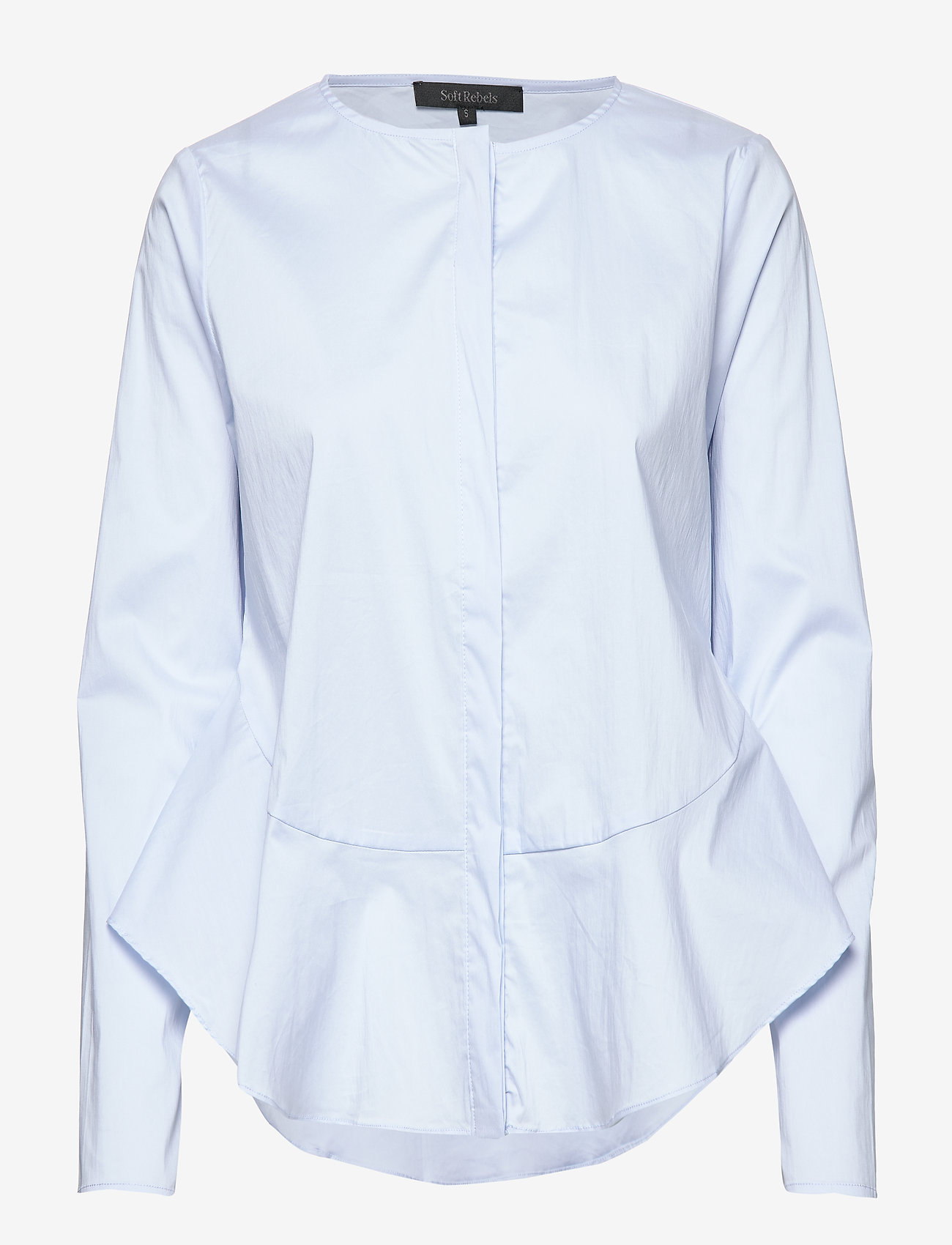 Soft Rebels - SRAimee Shirt - long-sleeved blouses - cashmere blue - 0