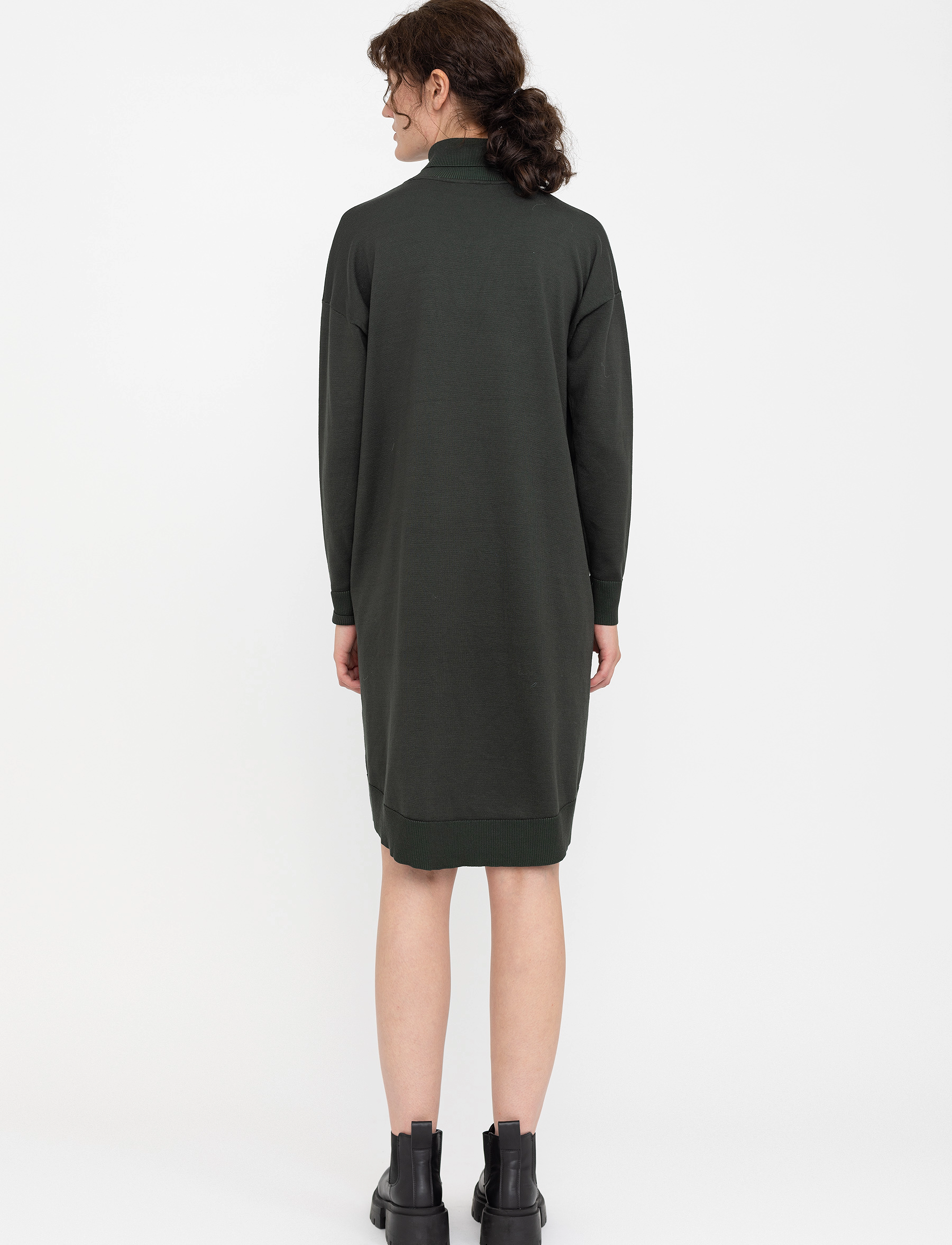 Soft Rebels - SRLea Rollneck Dress Knit - strikkjoler - ?975 climbing ivy - 3