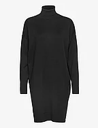 SRLea Rollneck Dress Knit - BLACK
