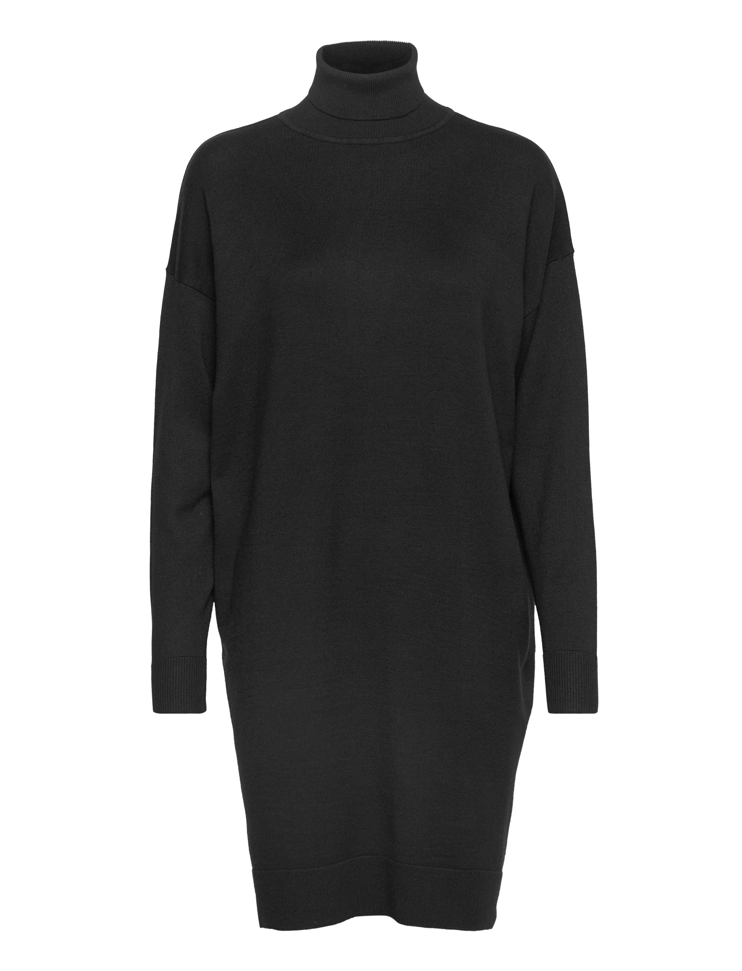 Soft Rebels SRLea Rollneck Dress Knit - Kleidid - BLACK / black