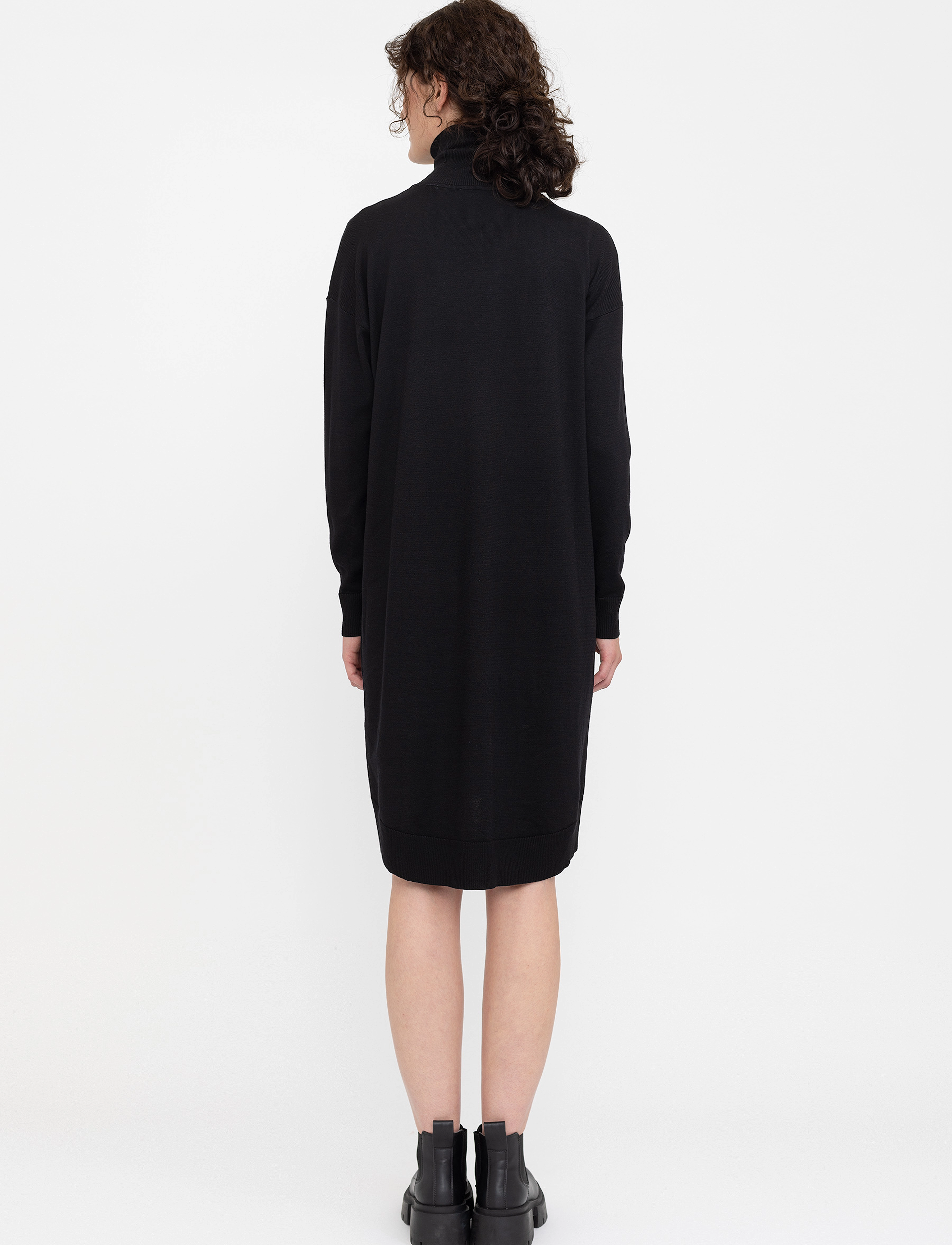 Soft Rebels - SRLea Rollneck Dress Knit - strikkjoler - black - 3