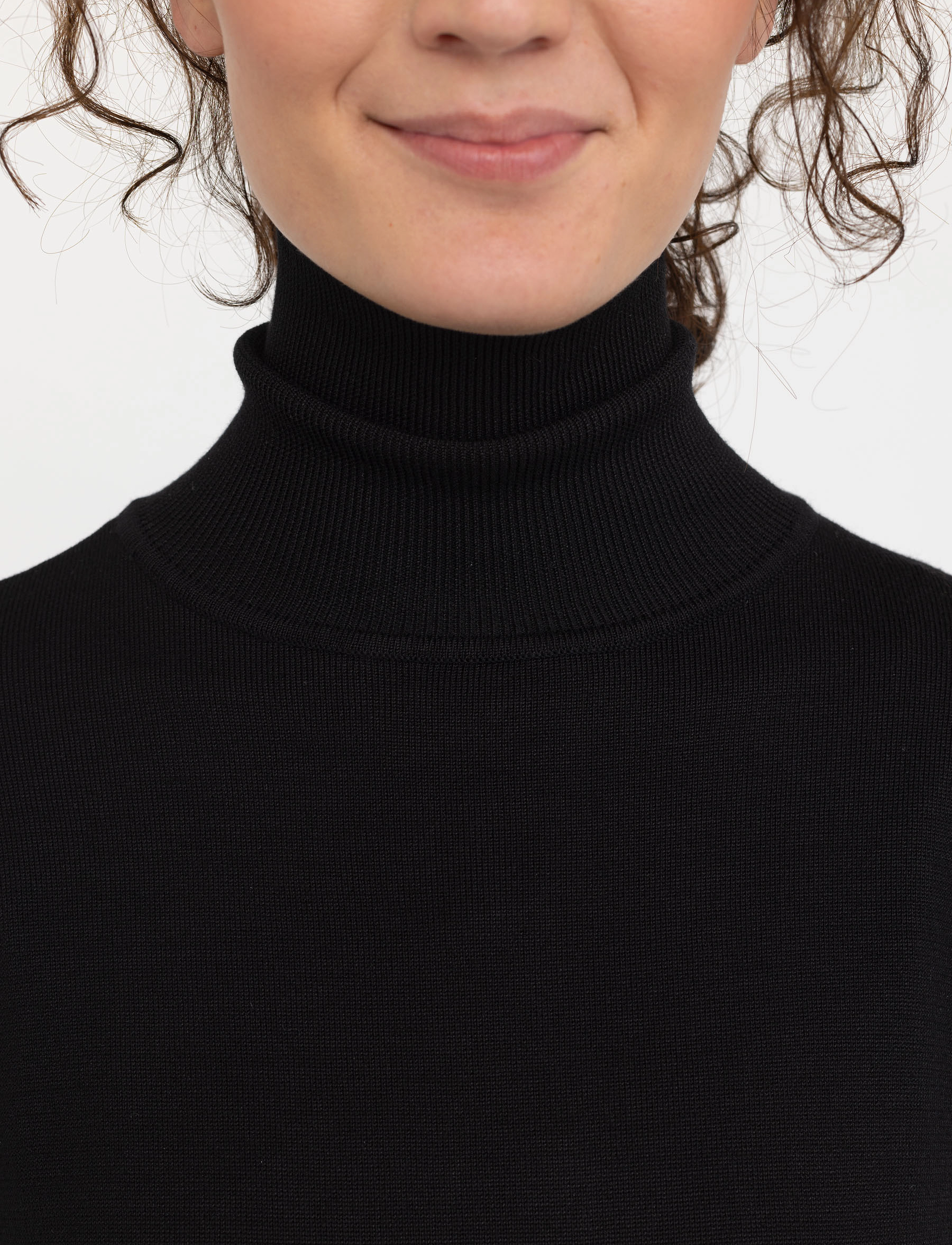 Soft Rebels - SRLea Rollneck Dress Knit - strikkjoler - black - 5