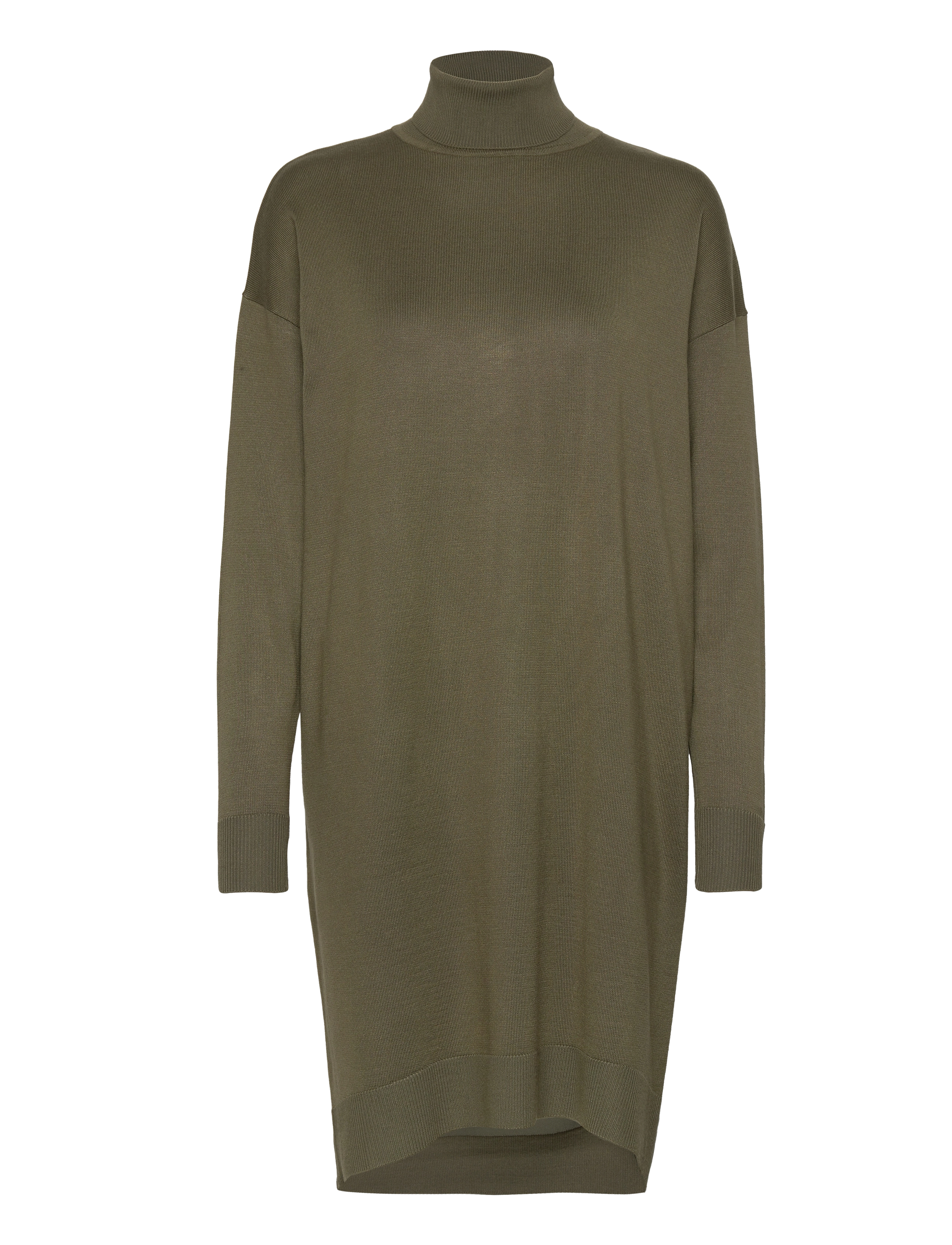Soft Rebels SRLea Rollneck Dress Knit - Kleidid - BURNT OLIVE / green