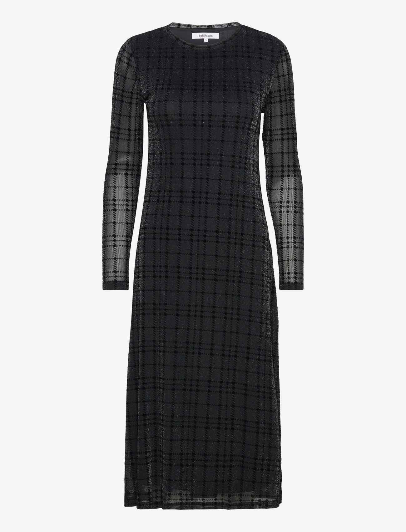 Soft Rebels - SRTalasi Midi Dress - midi kjoler - black - 1