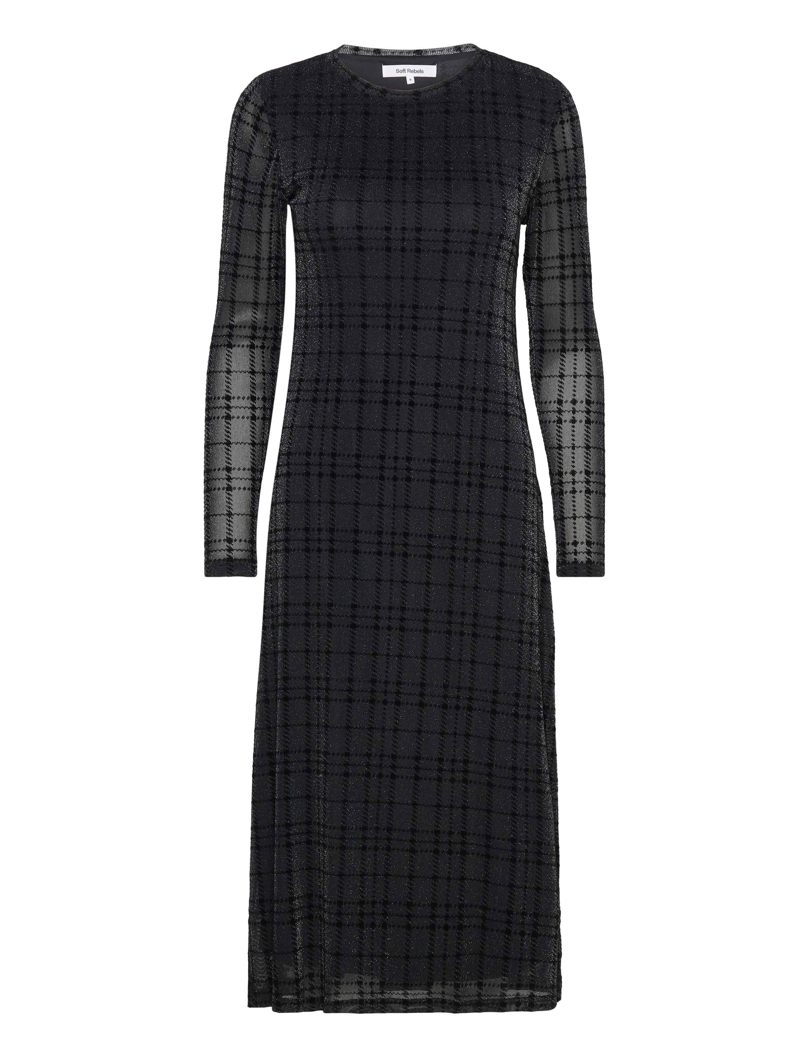 Soft Rebels SRTalasi Midi Dress - Kleidid - BLACK / black