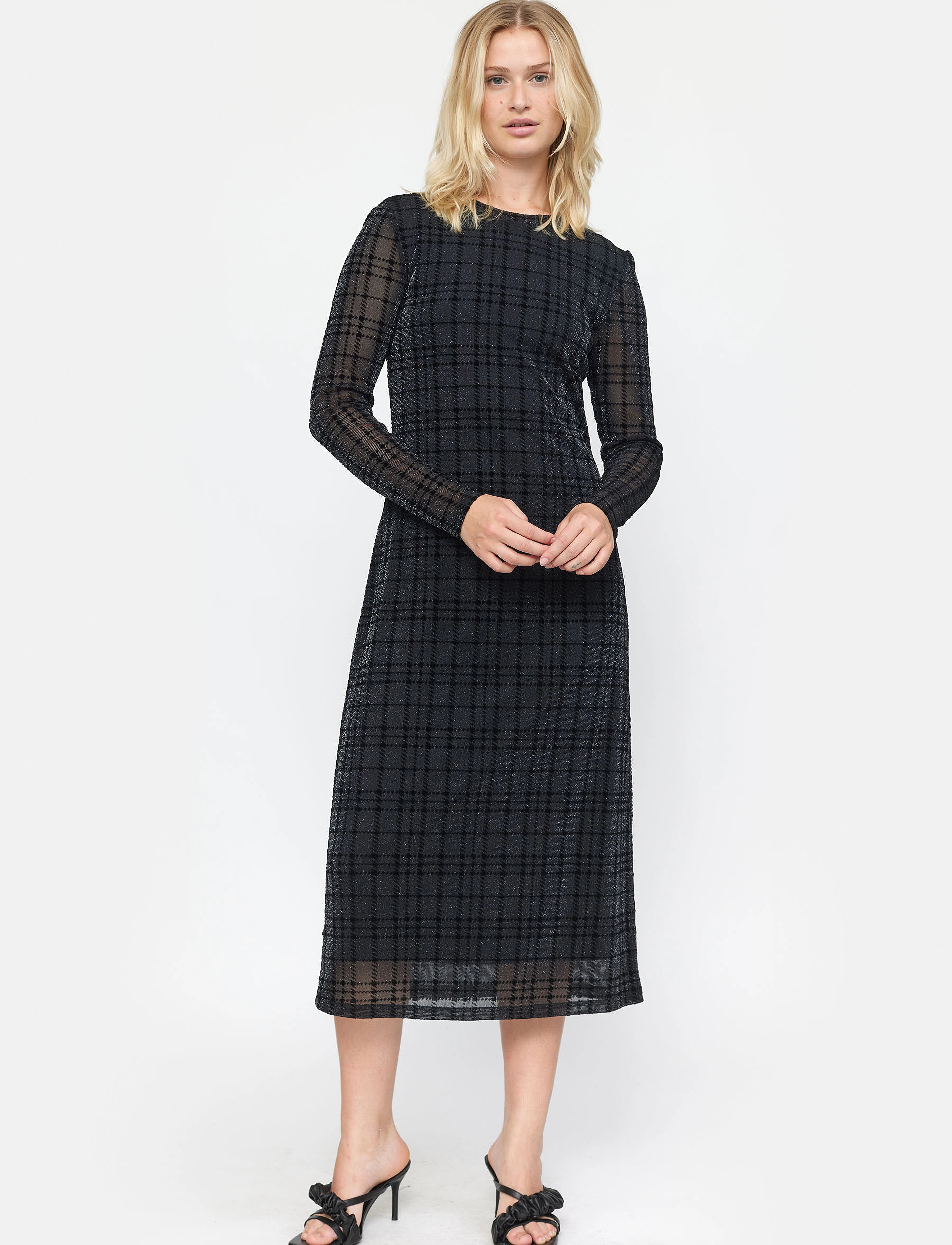 Soft Rebels Srtalasi Midi Dress, XS, Black, Kjoler > Knælange Og Midi, Dame