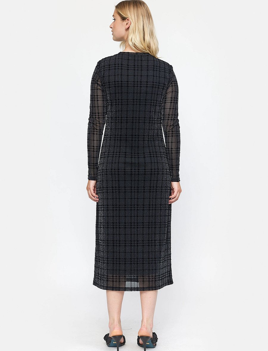 Soft Rebels - SRTalasi Midi Dress - midi kjoler - black - 4