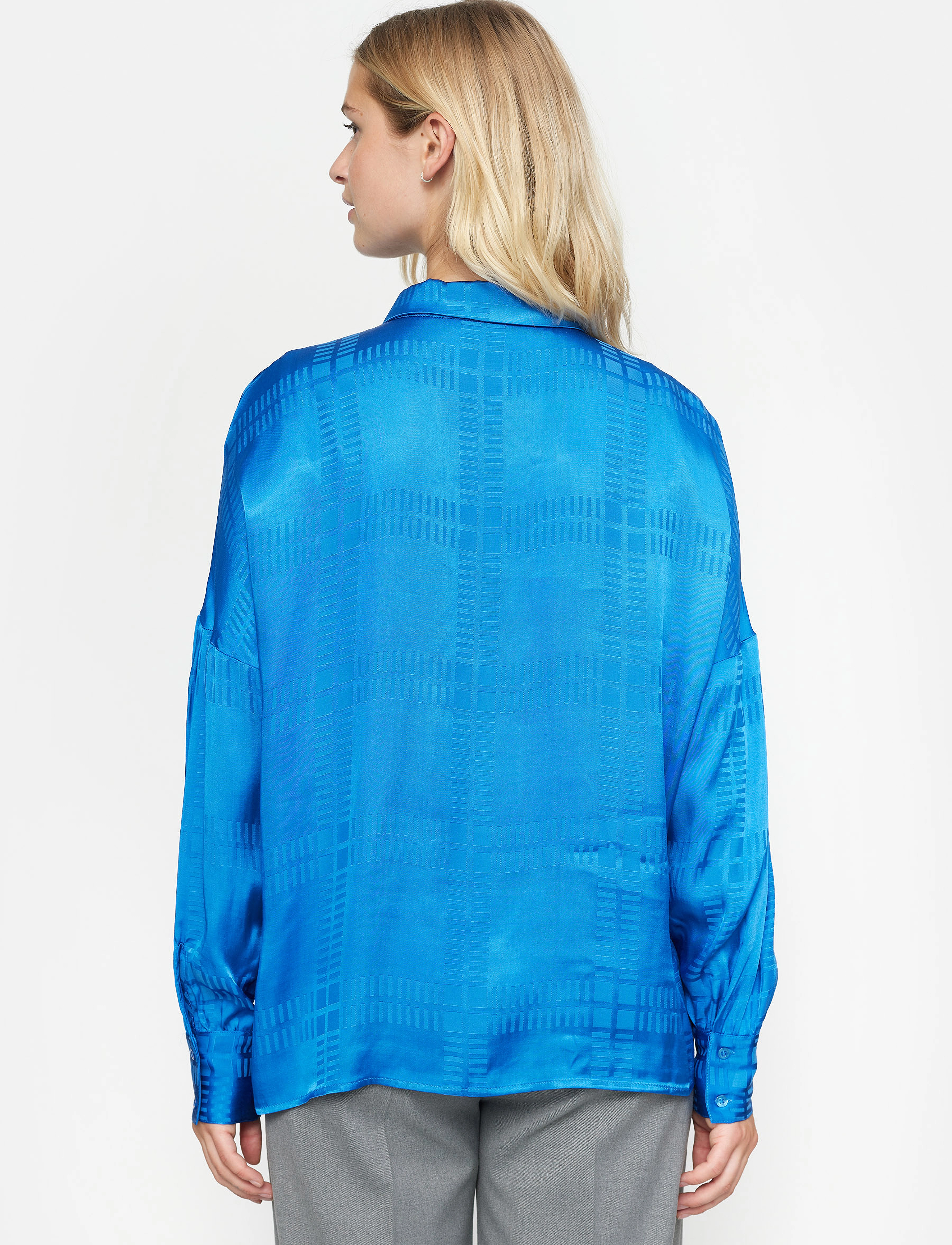Soft Rebels - SRAida Shirt - langärmlige hemden - check jacquard strong blue - 4