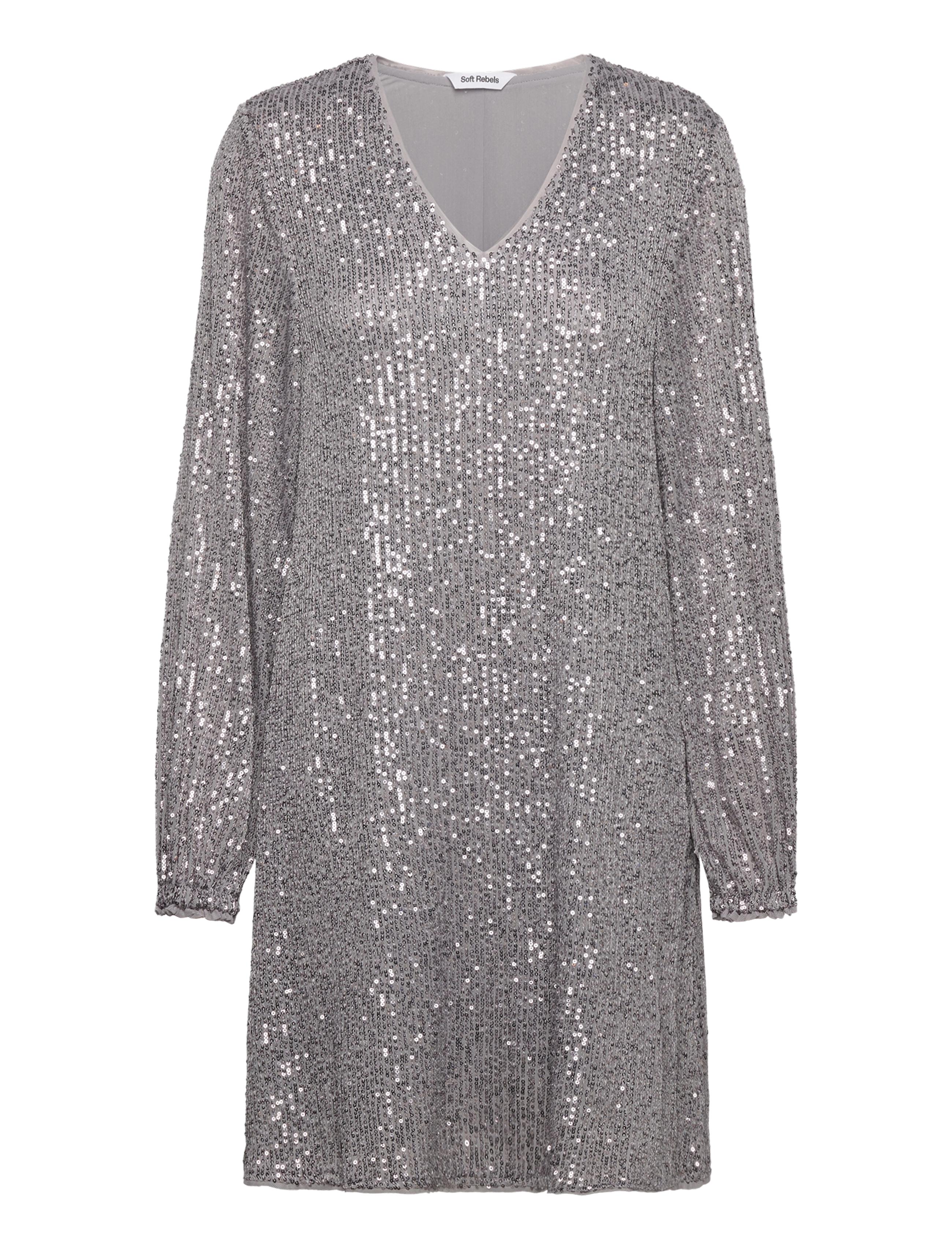 SOFT REBELS Sraviana Kleid Silber - XS - Damen