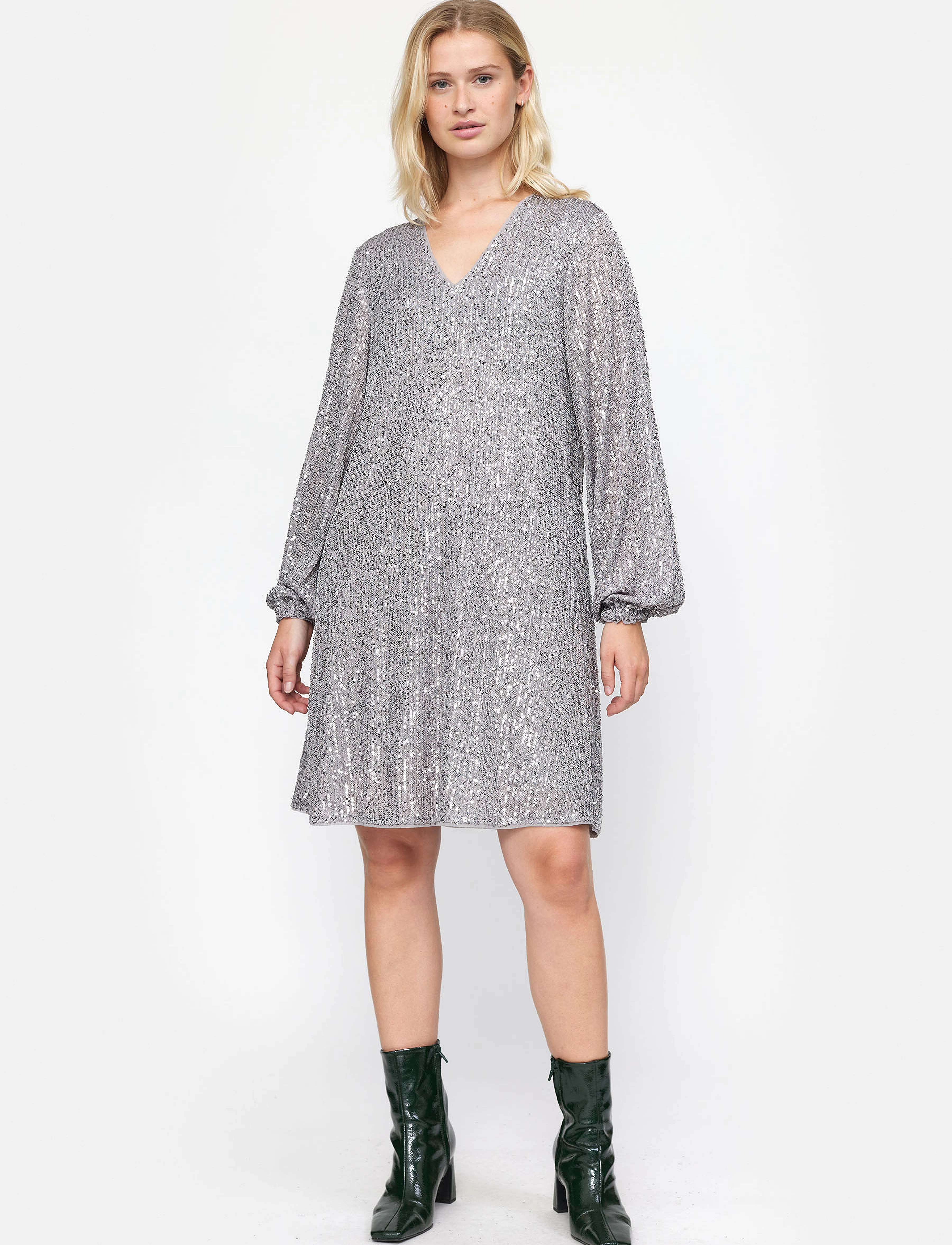 Soft Rebels SRAviana Dress - Kjoler - SHARKSKIN / silver